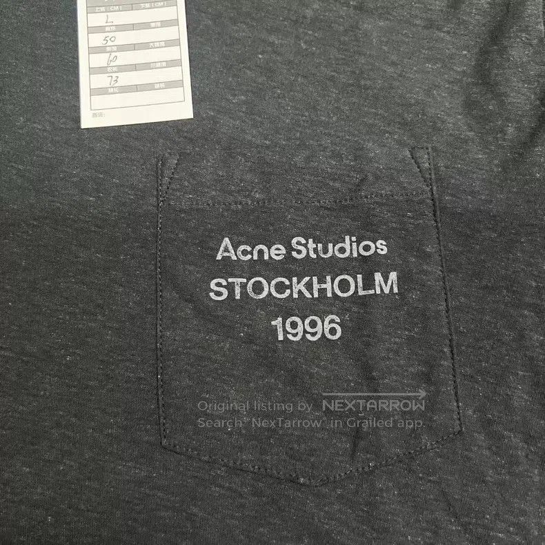 Acne Studios Acne Studios 1996 Series Small Logo Round Neck Long Sleeve Size US M / EU 48-50 / 2 - 5 Thumbnail