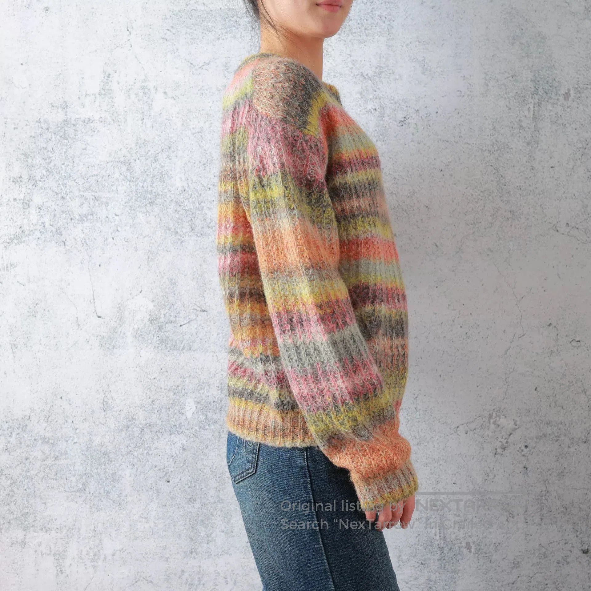 Acne Studios Acne Studios Rainbow Stripe Mohair Top. Size M / US 6-8 / IT 42-44 - 2 Thumbnail