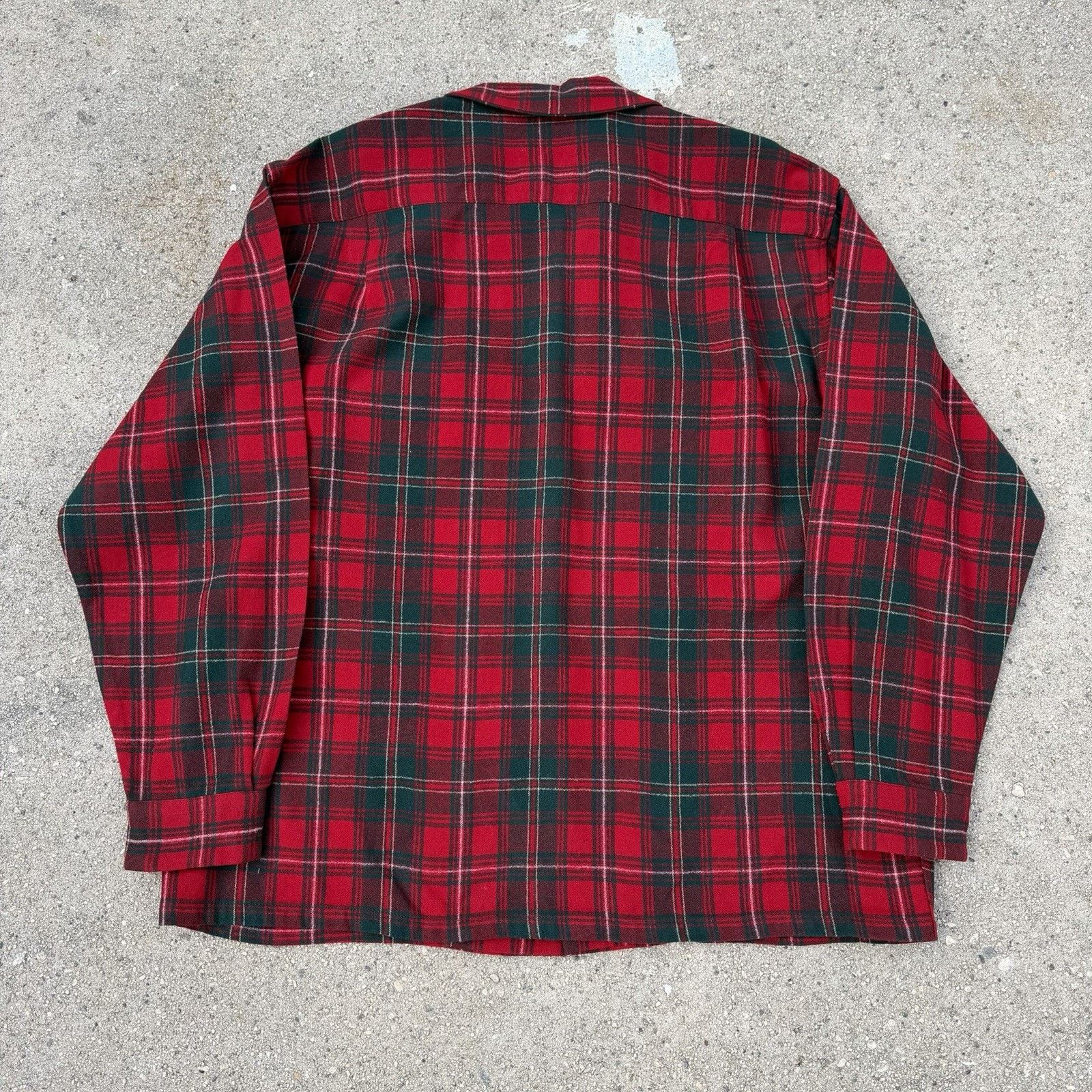 Pendleton Pendleton Red Plaid Wool Board Shirt XL Surf Size US XL / EU 56 / 4 - 3 Thumbnail