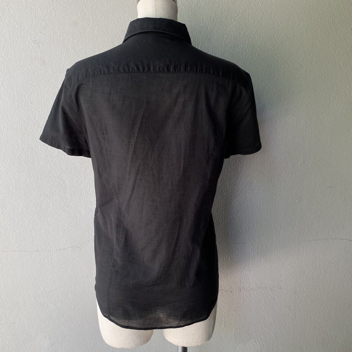 Sunao Kuwahara Sunao kuwahara Black textured shirt with mixed buttons Size M / US 6-8 / IT 42-44 - 24 Thumbnail