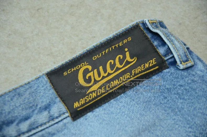 Gucci Gucci Blue washed and polished cat's beard shorts Size US 33 - 7 Thumbnail