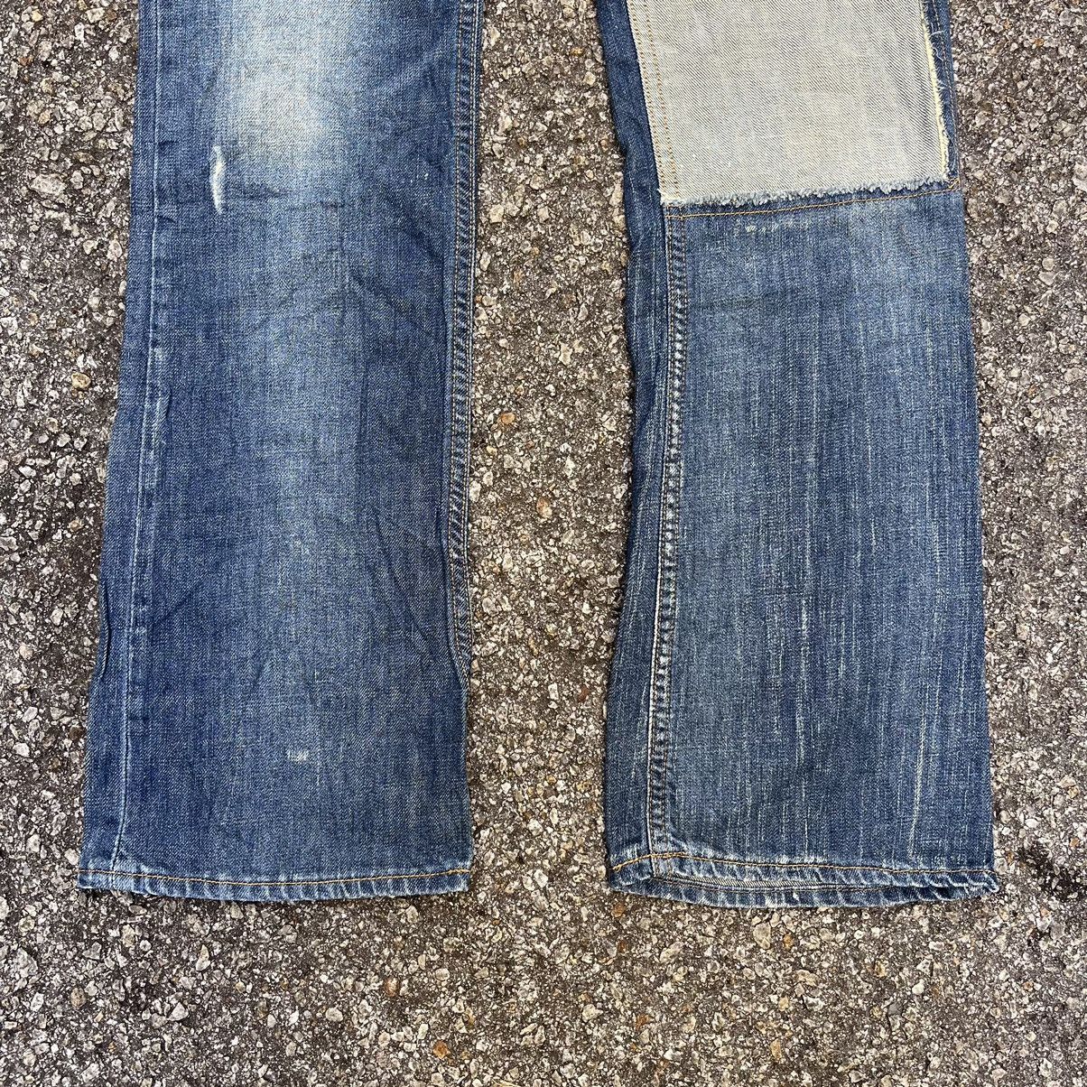 Zara Flared Zara Blue Jeans Patches Denim Boot Cut Japanese Style Size US 28 / EU 44 - 2 Thumbnail