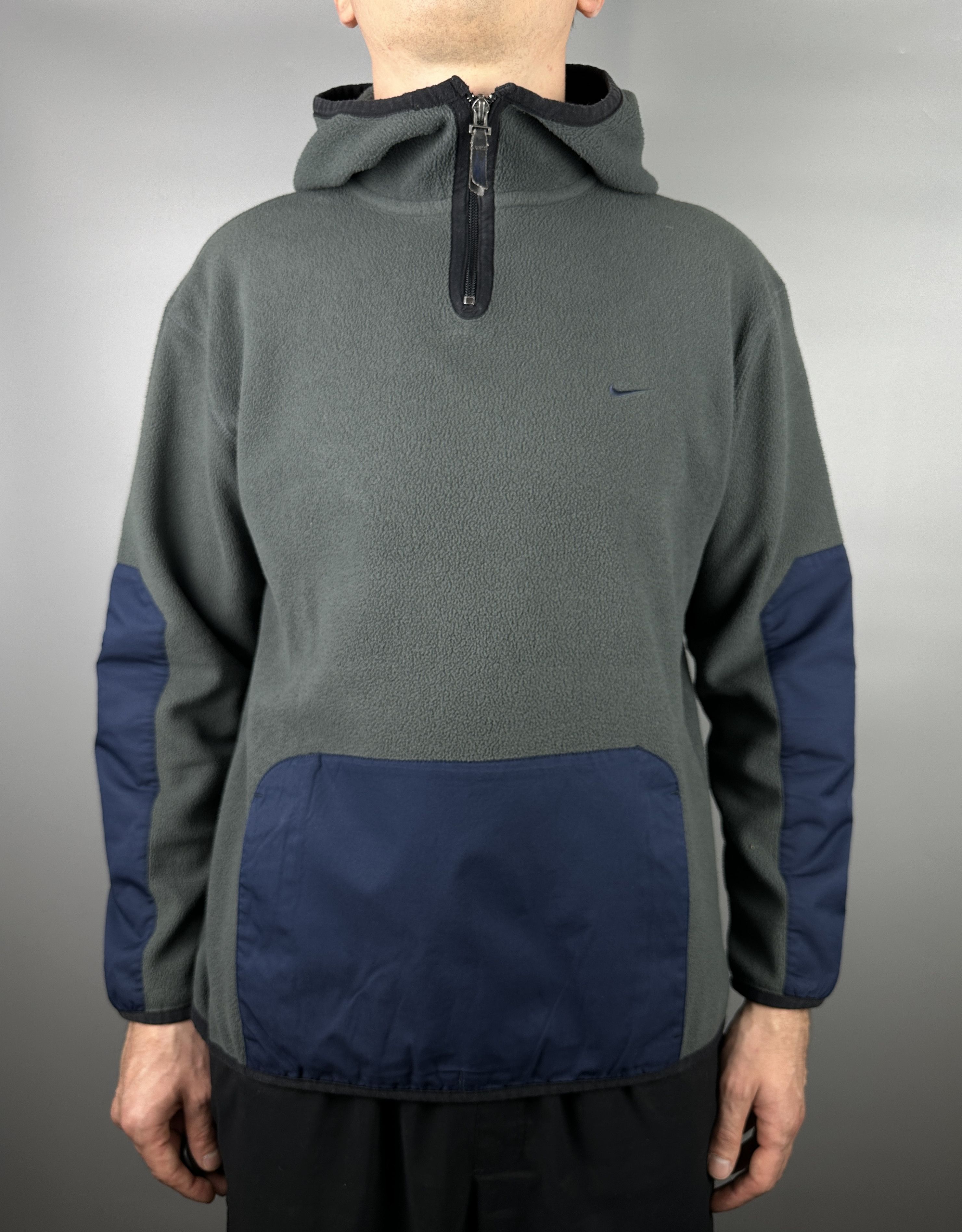 Nike 90s Vintage Nike Fleece Ninja 1/4 Zip Logo Hoodie Polar ACG Size US M / EU 48-50 / 2 - 5 Thumbnail