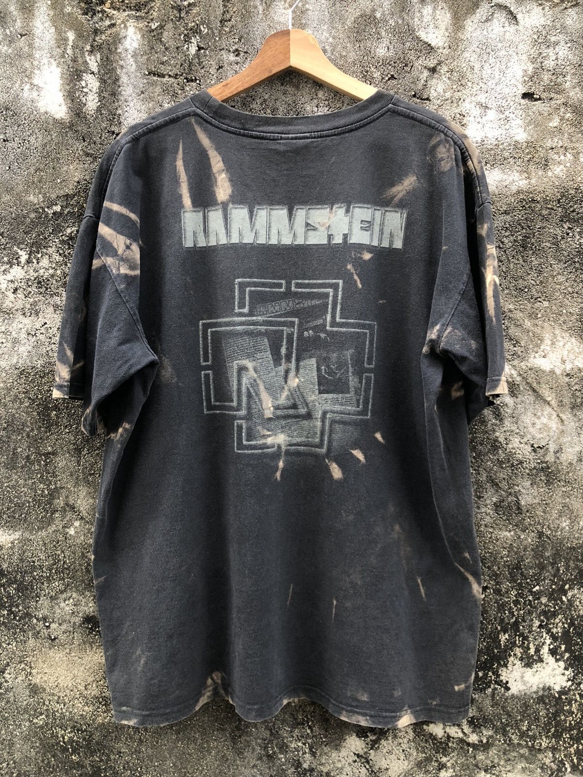 Band Tees Vintage 00s Rammstein Bleached Tshirt Size US XL / EU 56 / 4 - 2 Thumbnail