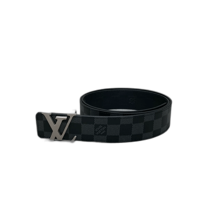 Louis Vuitton Louis Vuitton Black Checkered Belt Size ONE SIZE - 1 Thumbnail