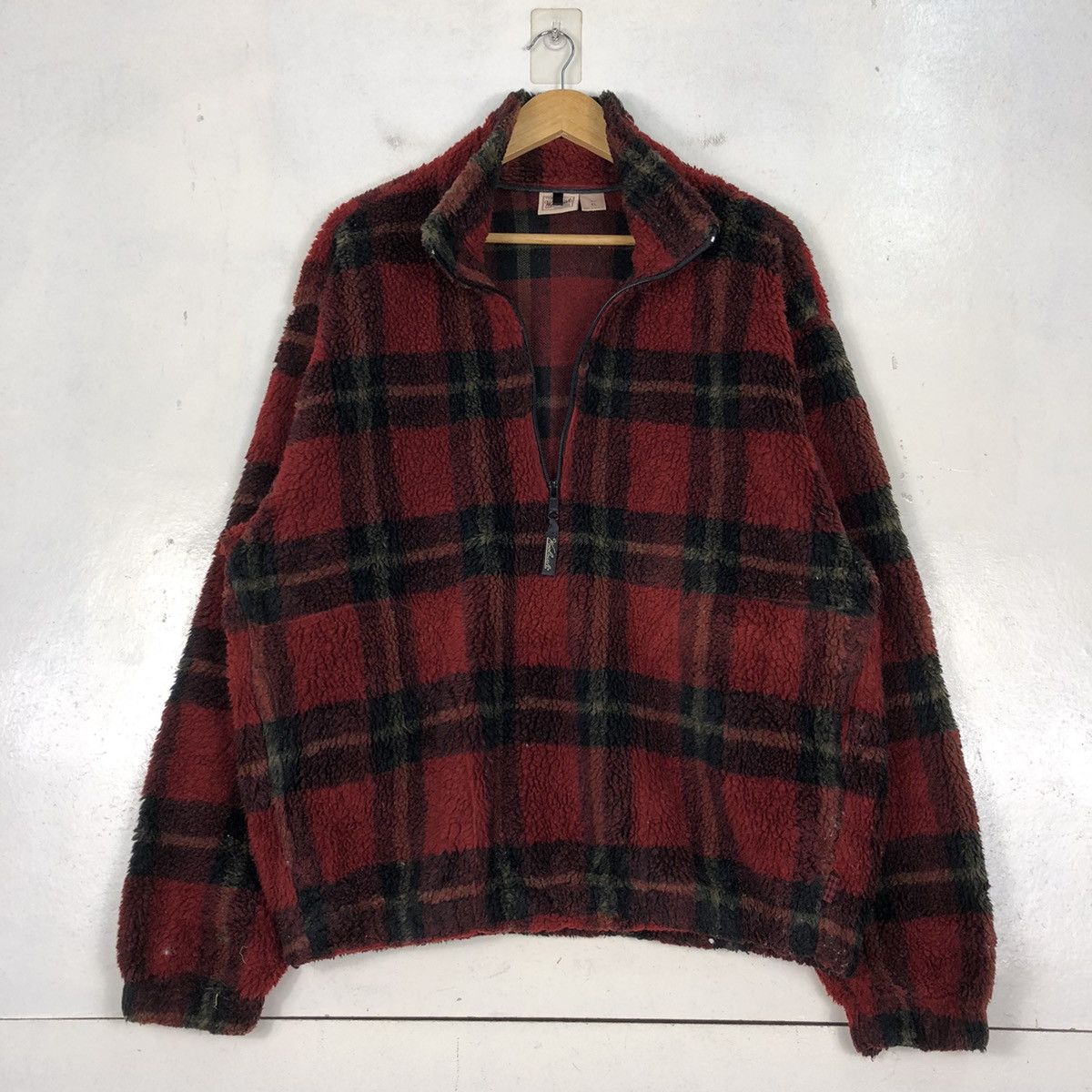 Woolrich Woolen Mills Vintage Woolrich Checkered Fleece Jacket Size US XL / EU 56 / 4 - 9 Thumbnail