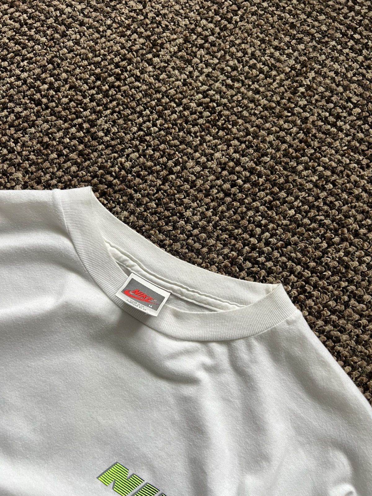 Nike Nike Vintage Big Logo Rare Long Sleeve T-Shirt White Men's Size US M / EU 48-50 / 2 - 9 Thumbnail