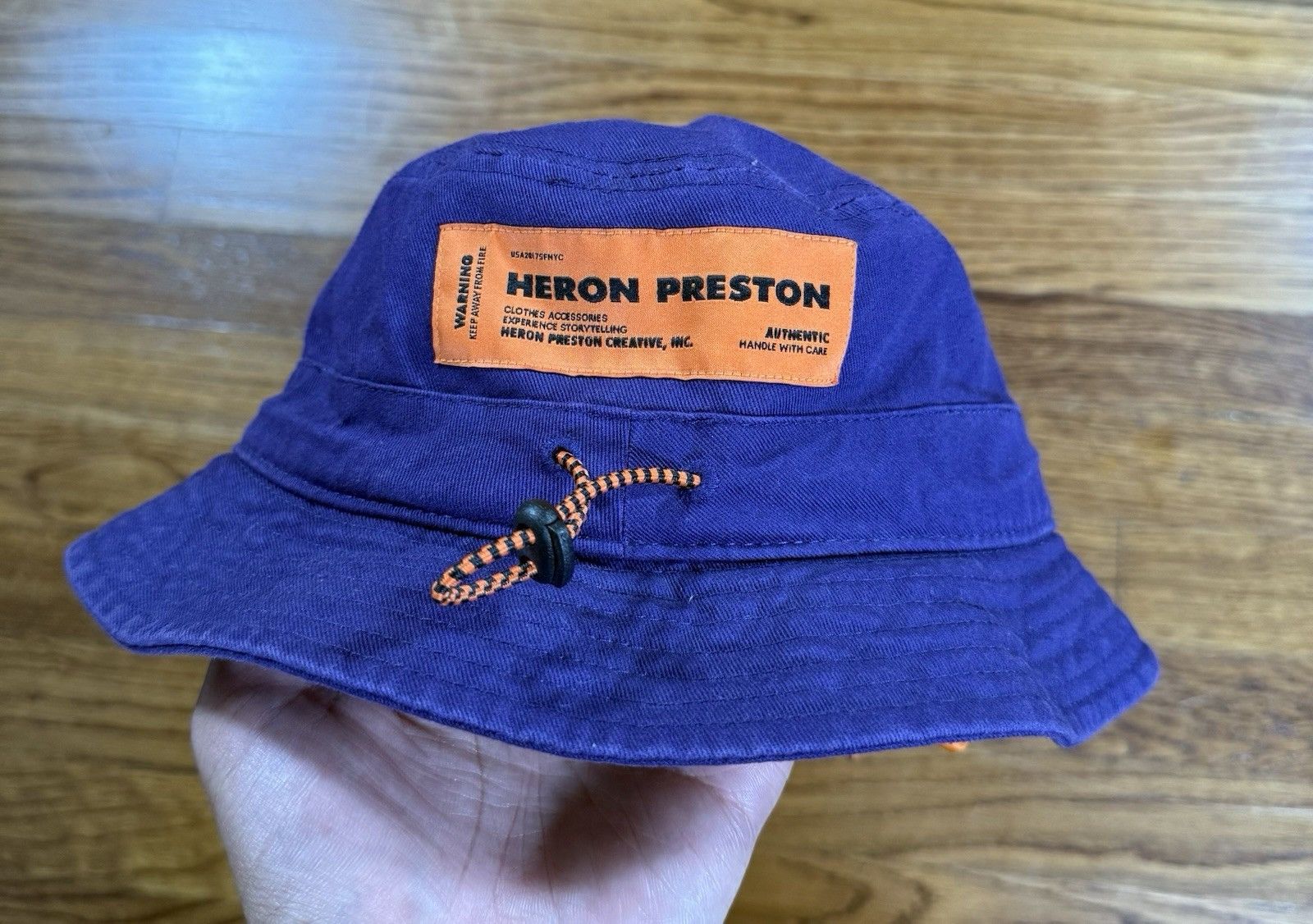 Heron Preston Heron Preston Purple Twill Bucket Hat Adult Unisex S/M NWT Size ONE SIZE - 4 Thumbnail