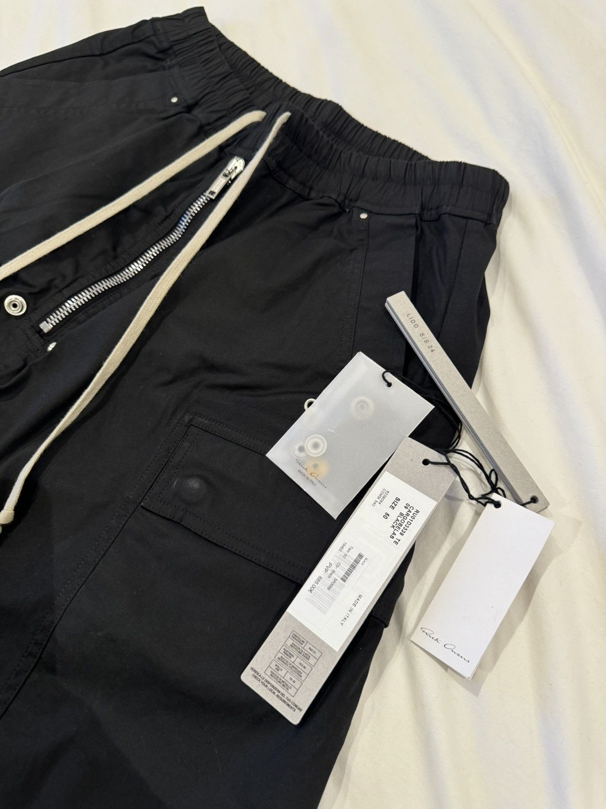 Rick Owens Rick Owens CARGOBELAS BLACK Size US 34 / EU 50 - 1 Thumbnail