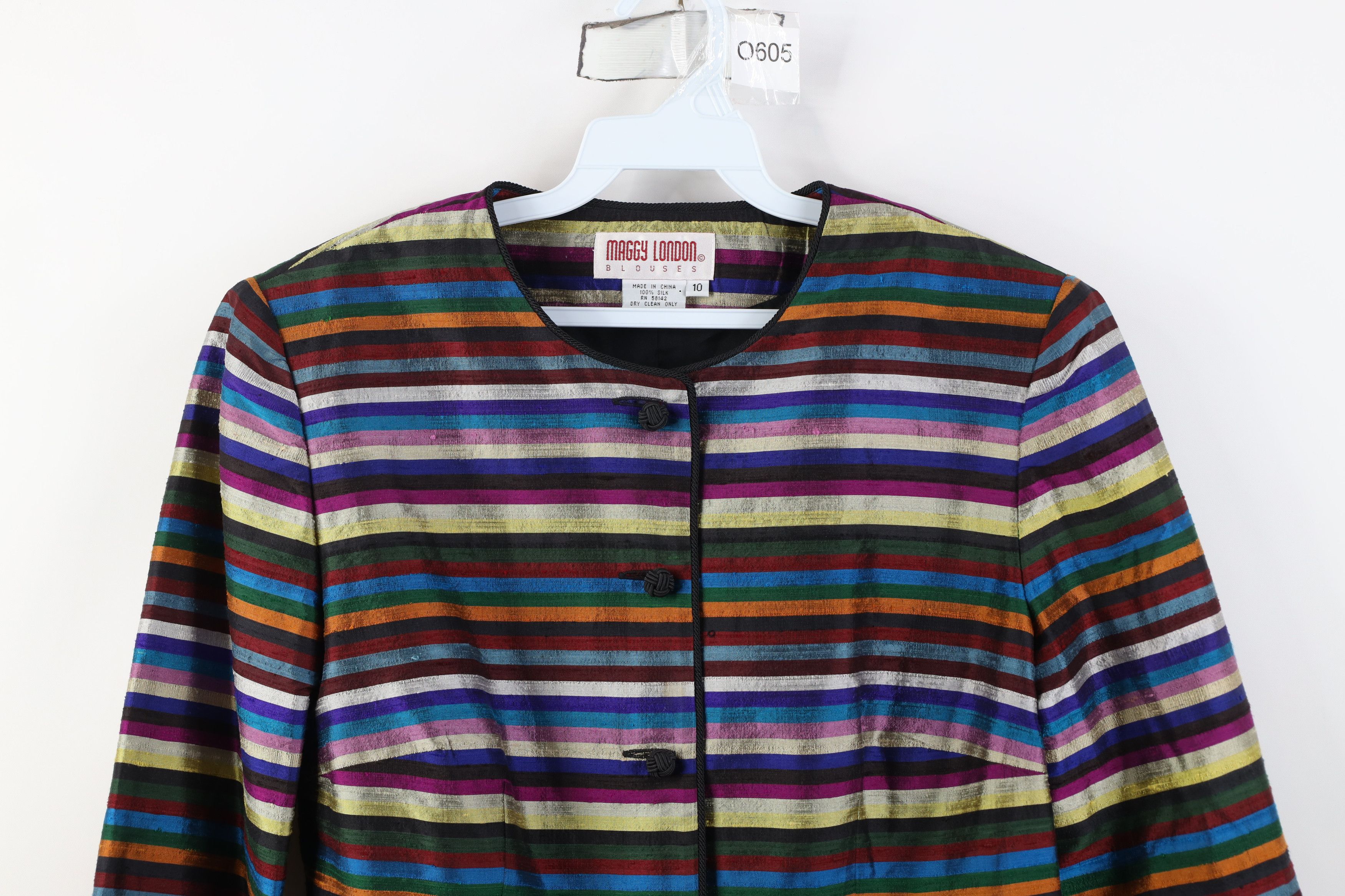 Vintage Vintage 90s Streetwear Striped Suit Coat Blazer Jacket Size L / US 10 / IT 46 - 2 Thumbnail