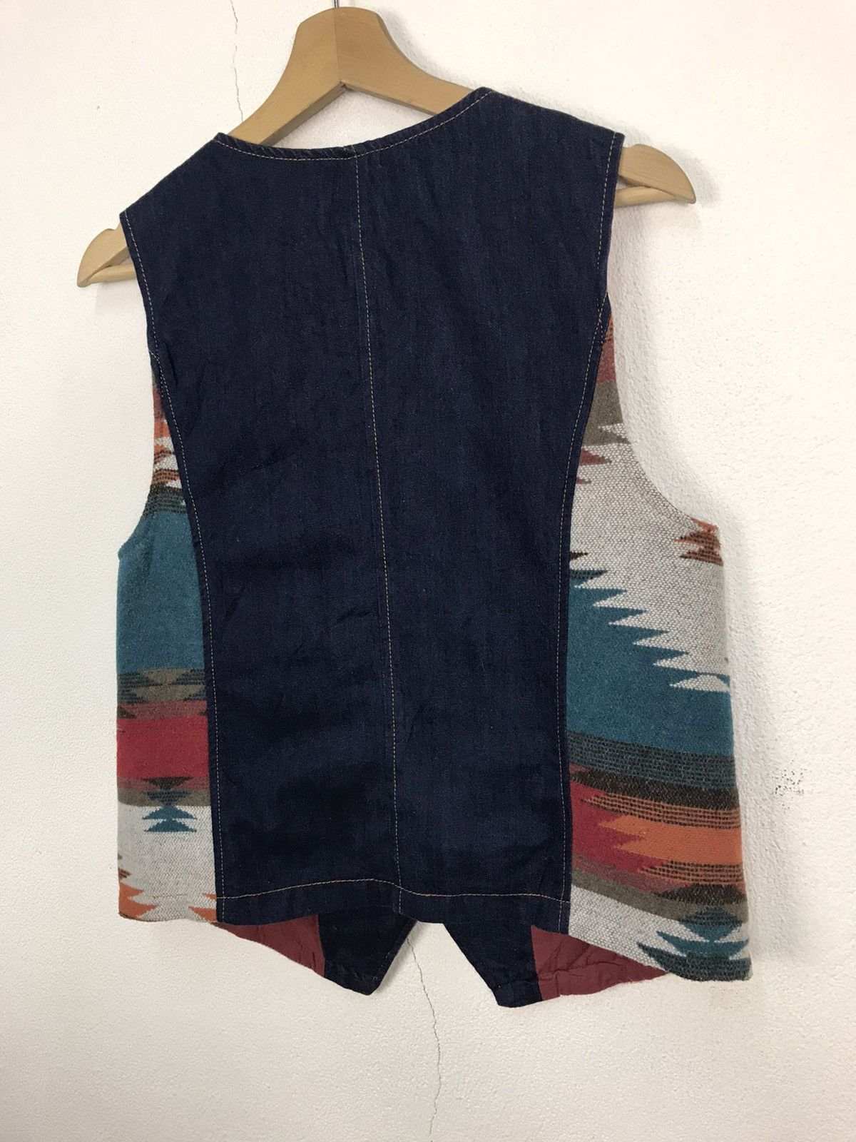 Japanese Brand × Nautica Vintage TITICACA Jacquard Mexican Rug Denim Concho Native Size S / US 4 / IT 40 - 10 Thumbnail