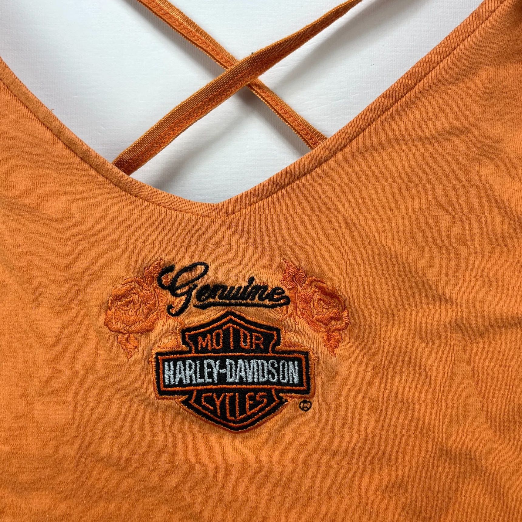 Harley Davidson VINTAGE Harley-Davidson Tank Top Shirt Womens XL Orange Harley-Davidson Tank Top Shirt Womens XL Orange 90s? Size XL / US 12-14 / IT 48-50 - 2 Thumbnail