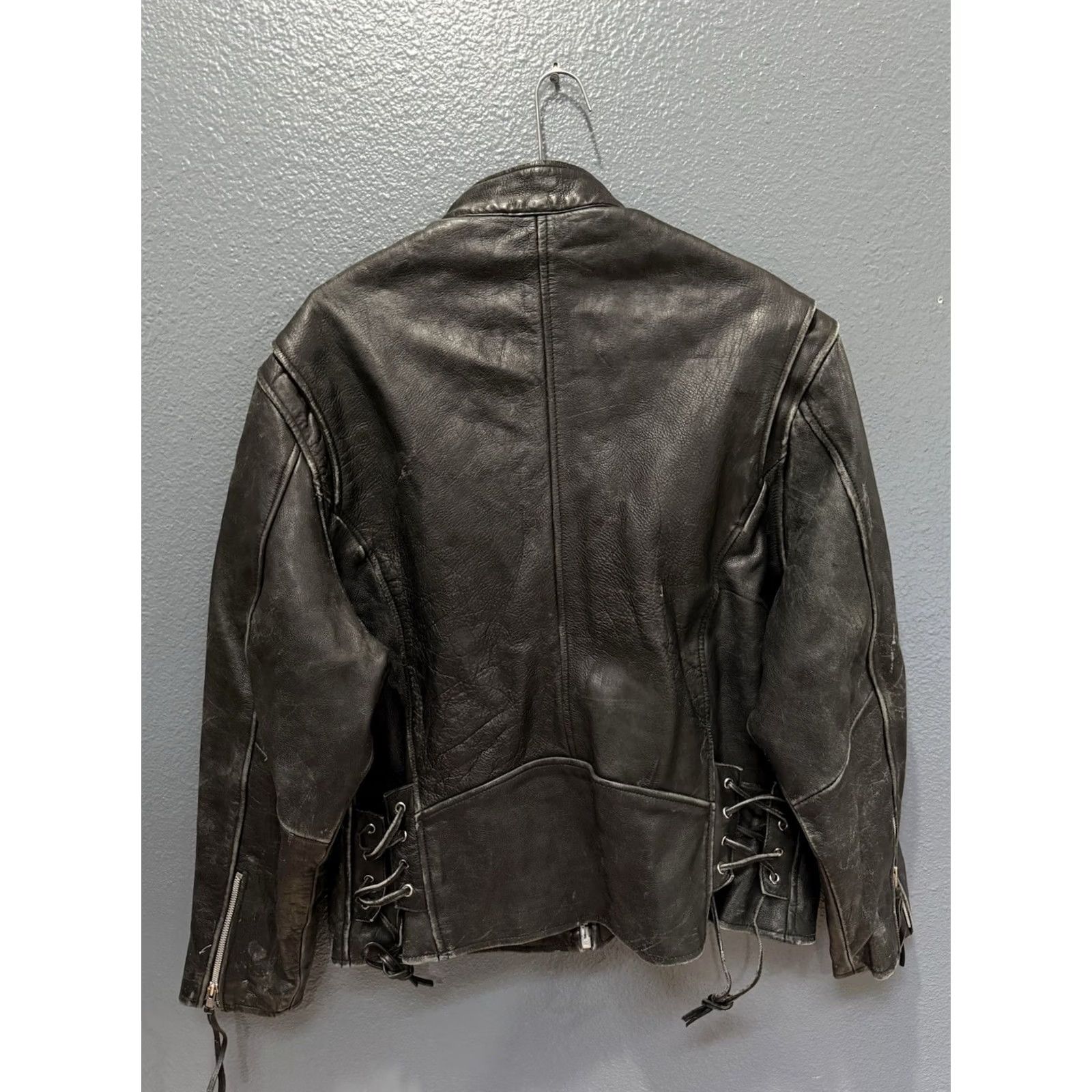 Wilson VINTAGE Wilson Jacket Biker Leather Black 90s XL Men Motorcycle Size US XL / EU 56 / 4 - 5 Thumbnail