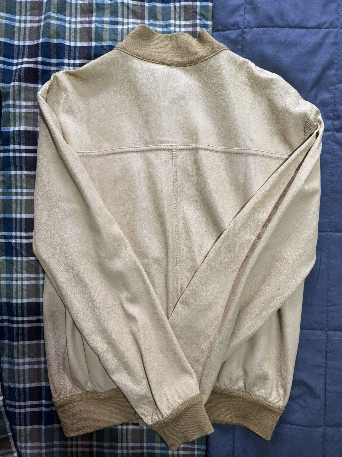 Other Longhi Italian Suede and Leather Bomber Jacket Size US L / EU 52-54 / 3 - 4 Thumbnail