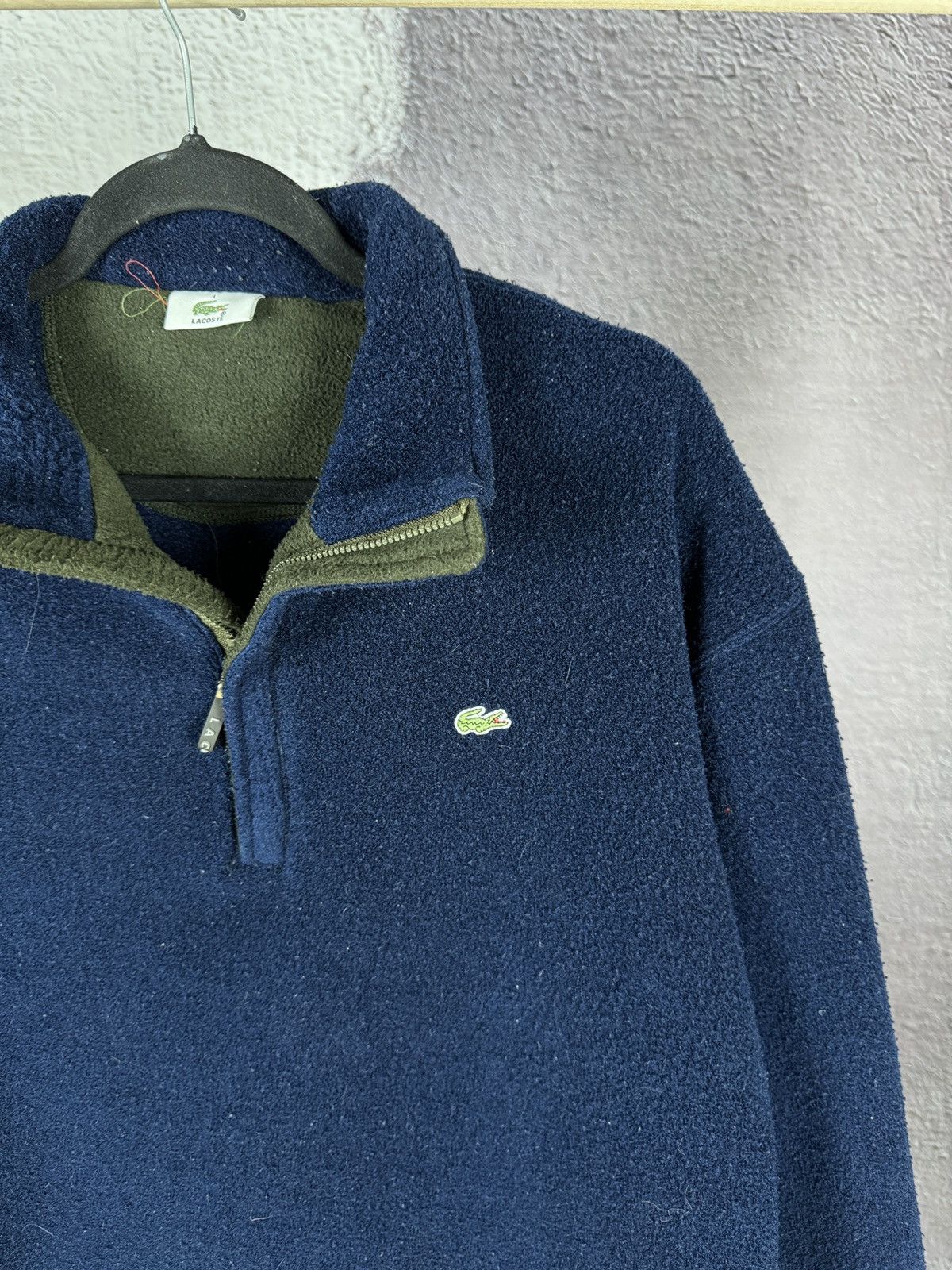 Lacoste Lacoste vintage 1/4 zip fleece pullover sweater Size US L / EU 52-54 / 3 - 4 Thumbnail