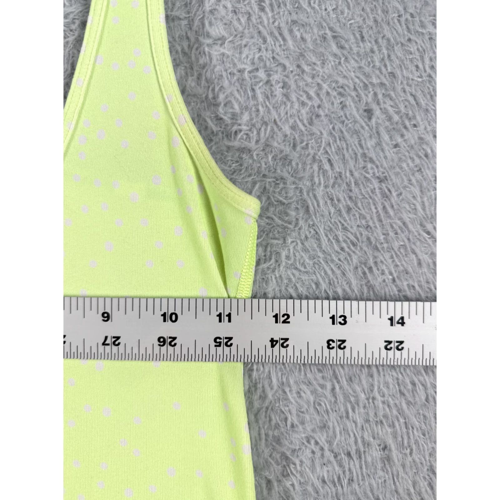 Lululemon Lululemon Shirt Women Green Polka Dot Racerback Light Luon Gym Yoga Sleeveless Tank Adult Small (Size 2) Paperless?? Size XS / US 0-2 / IT 36-38 - 7 Thumbnail