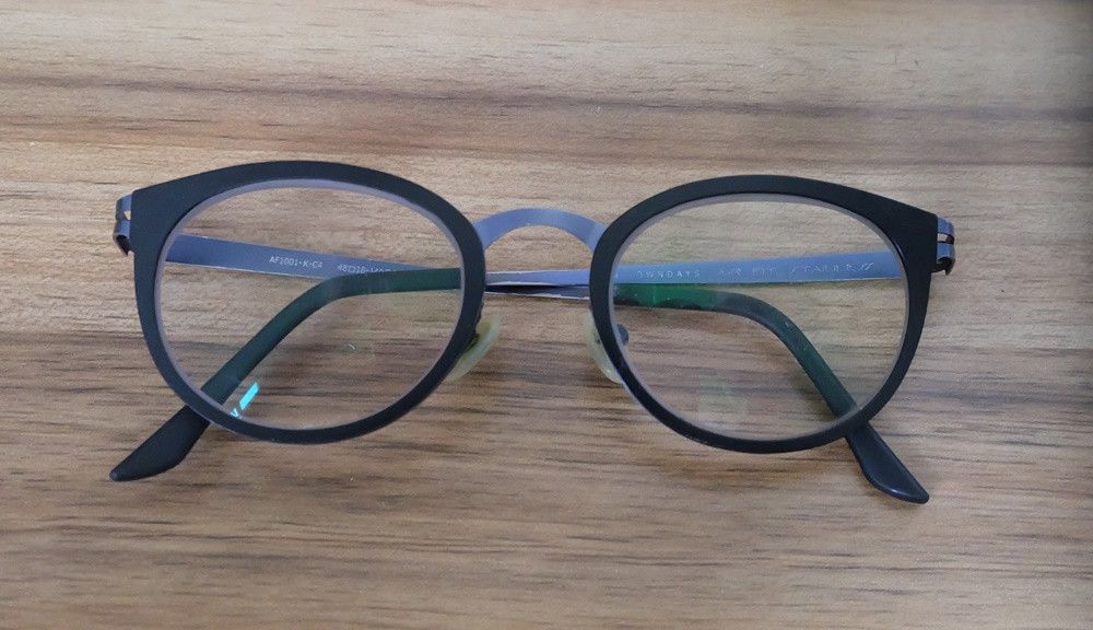 Japanese Brand Owndays Air Fit Stainless AF1001-K-C4 Glasses Size ONE SIZE - 2 Thumbnail