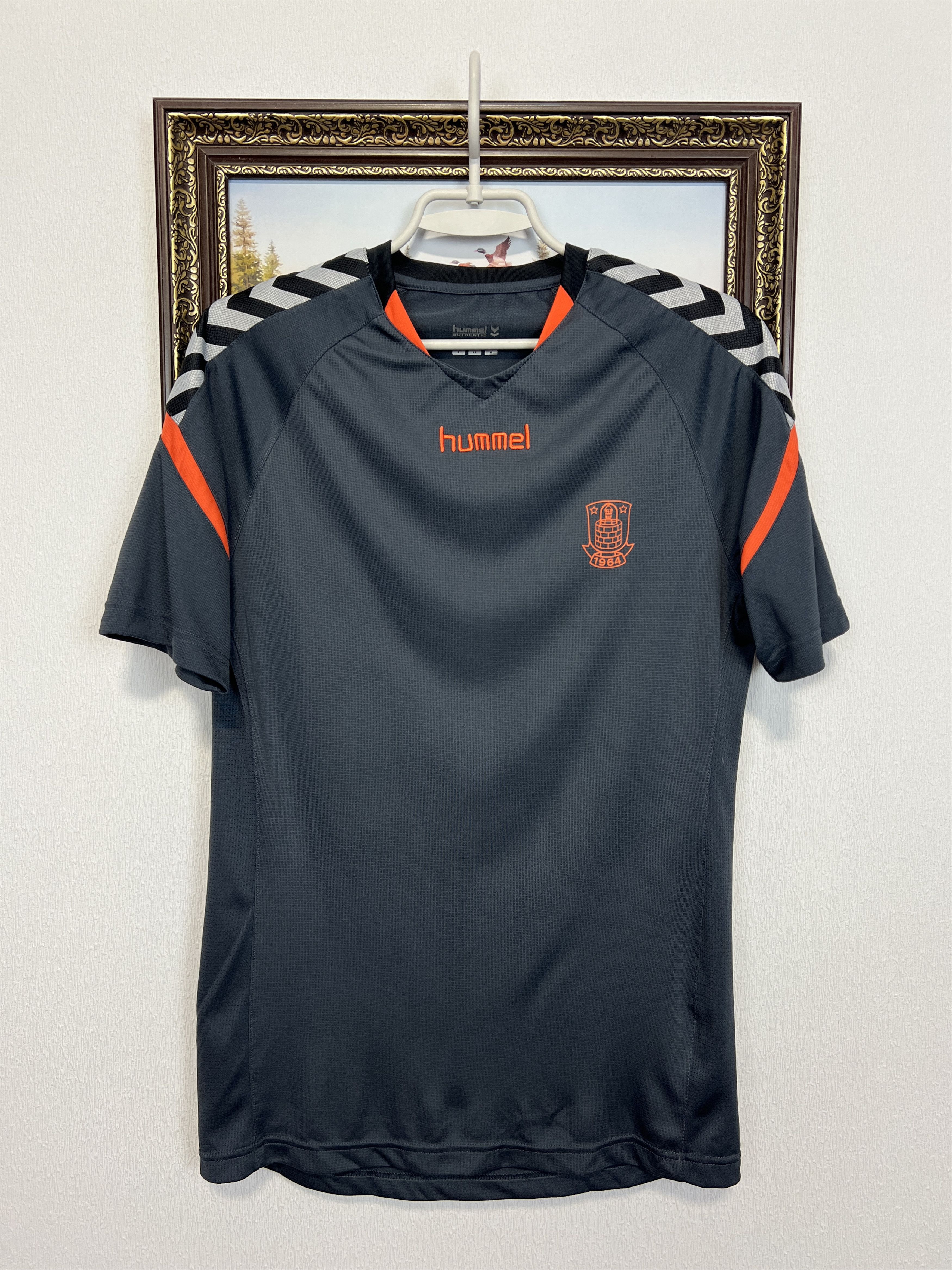 Hummel Brondby football shirt Soccer Train Jersey Sport Trikot Rare Size US S / EU 44-46 / 1 - 1 Thumbnail