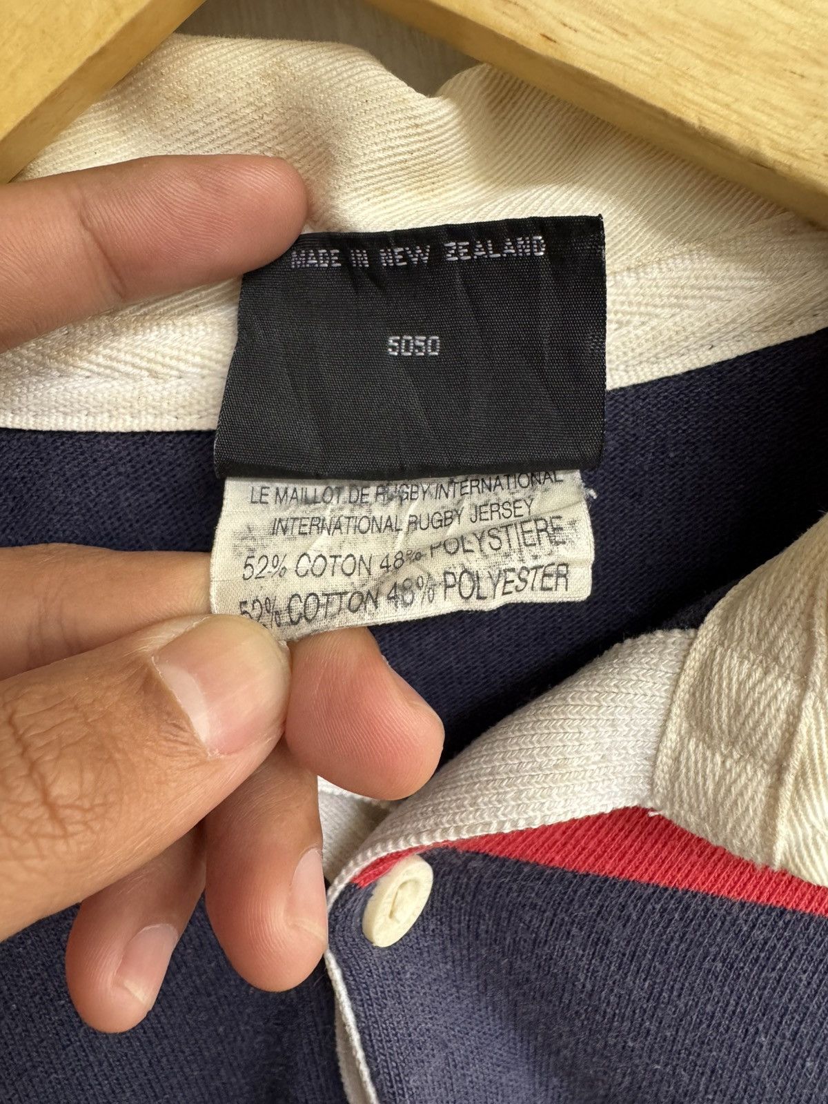 Canterbury of New Zealand VINTAGE CANTERBURY OF NEW ZEALAND RUGBY STRIPE LONG SHIRT Size US XL / EU 56 / 4 - 8 Thumbnail