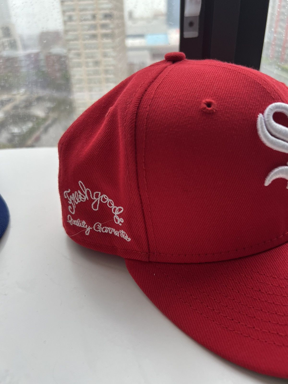 Joe Freshgoods JoeFreshGoods Red Yankees Fitted Cap 7 3/8 Size ONE SIZE - 2 Thumbnail