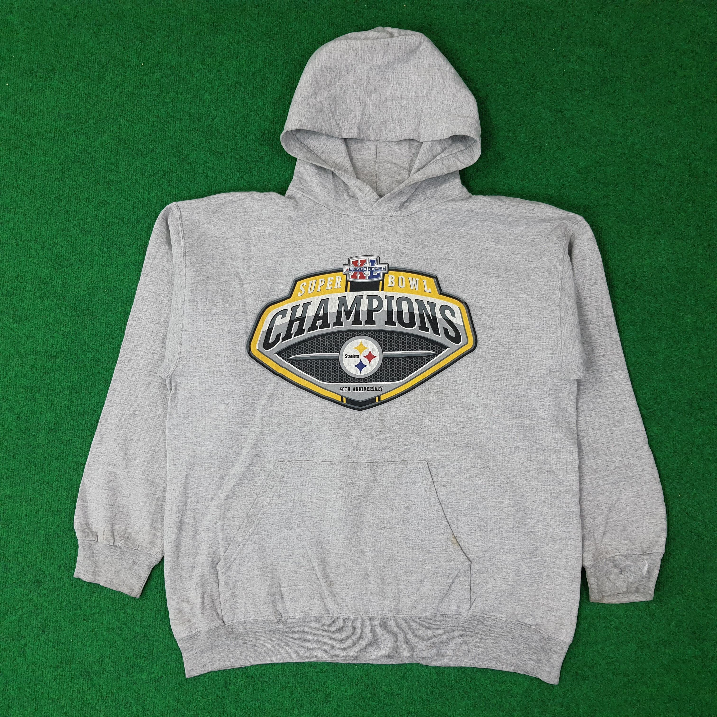 Reebok Vintage Reebok Steelers Super Bowl Champion Hoodie C262N25 Size US L / EU 52-54 / 3 - 1 Thumbnail
