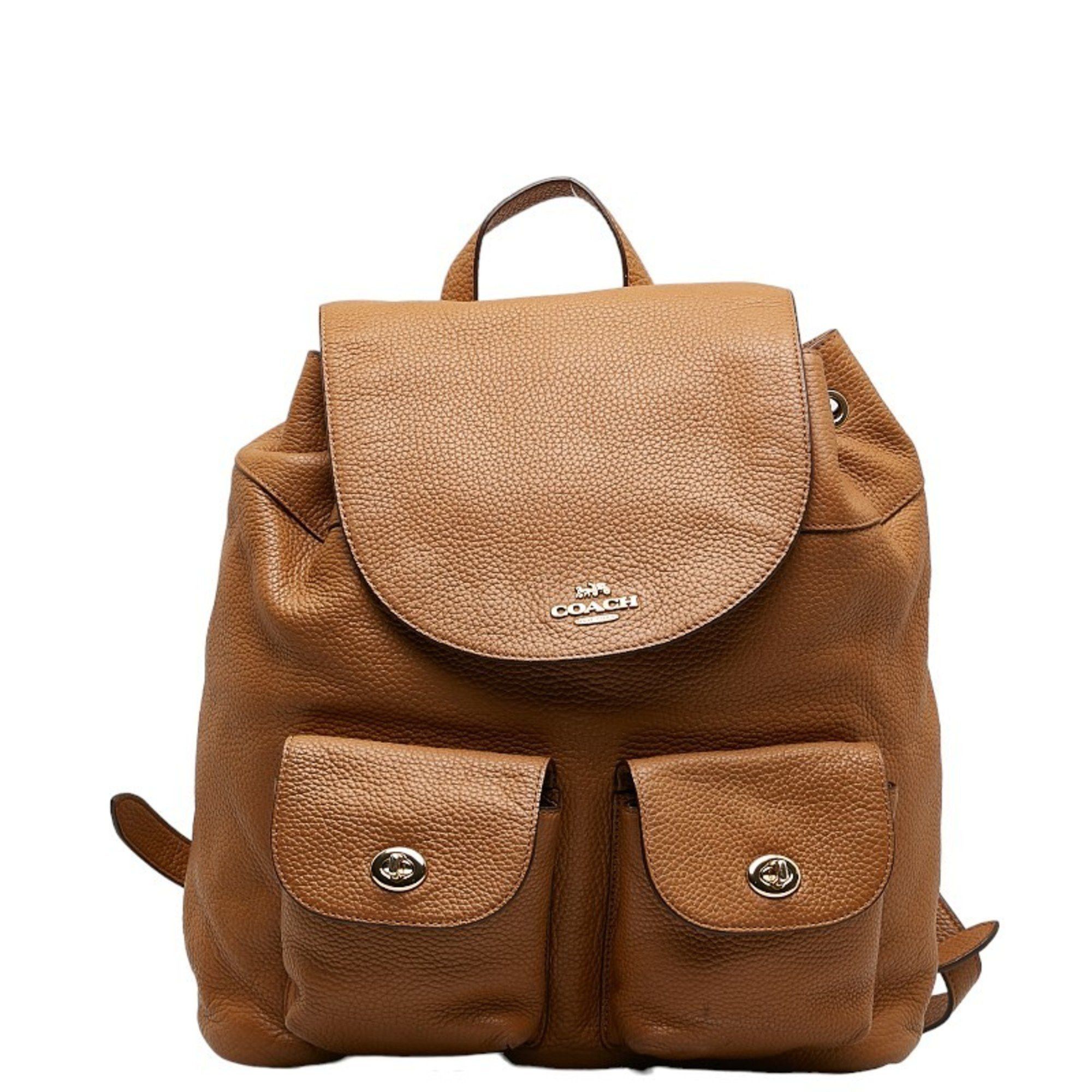 image of Coach Rucksack Backpack Brown Leather Ladies Coach, Women's