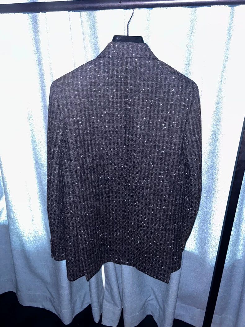 Yves Saint Laurent Saint Laruent 21 FW Snowflake Ink Splash Suit 2502-Nextarro Size 46R - 2 Thumbnail