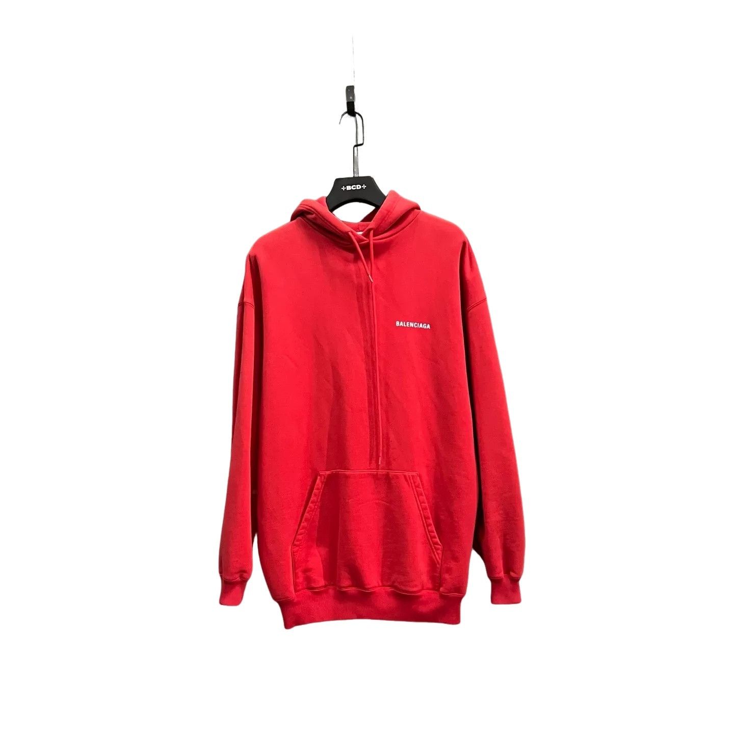 Balenciaga Balenciaga Red Back Logo Hoodie Size XS Size US XS / EU 42 / 0 - 1 Thumbnail
