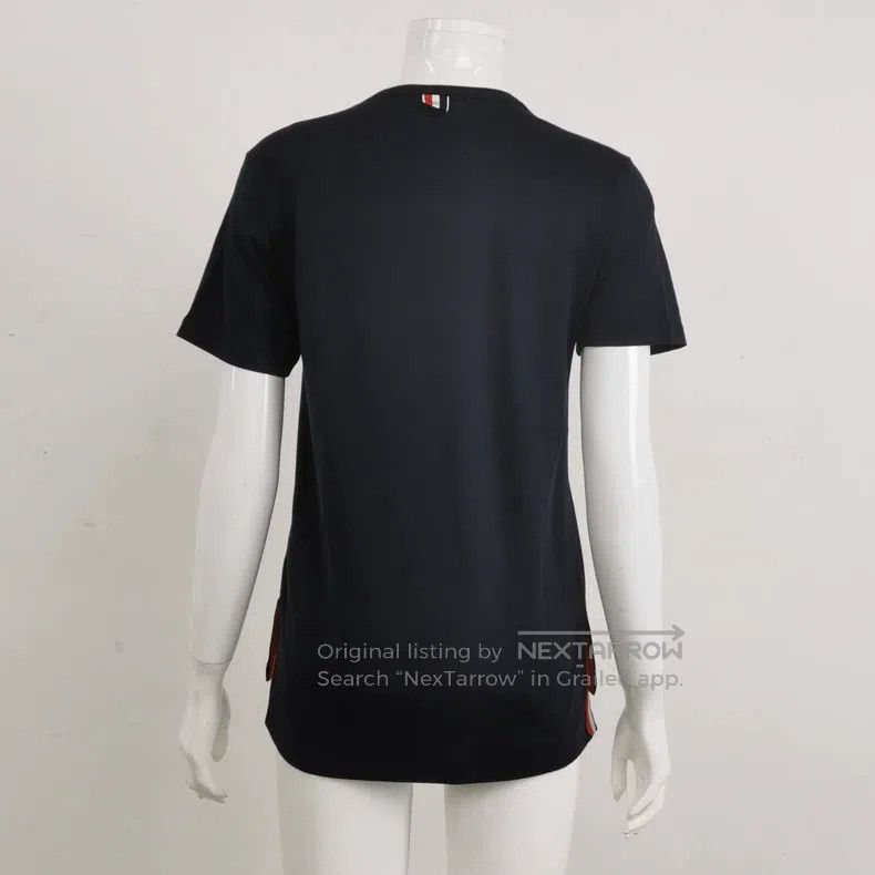 Thom Browne Thom Browne Cotton color striped round neck T-shirt Size US XS / EU 42 / 0 - 2 Thumbnail