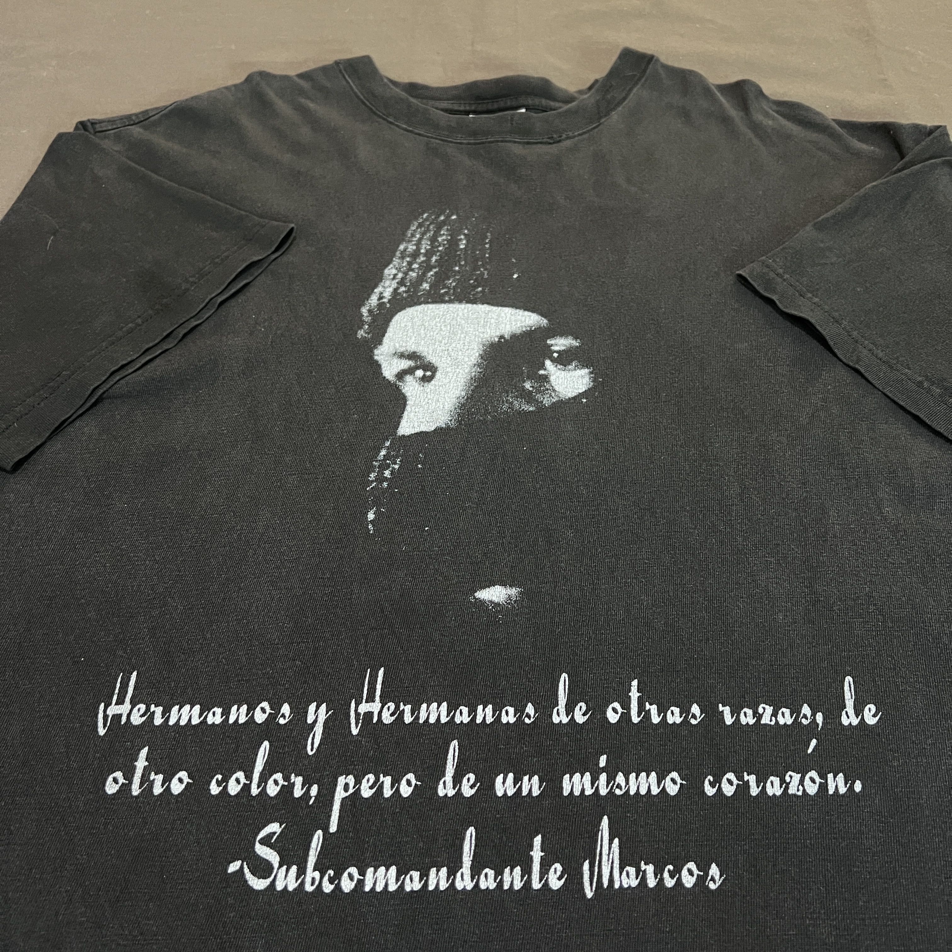 Rage Against The Machine Vtg Subcomandante Marcos EZLN Zapatista Liberation Faded Size US XL / EU 56 / 4 - 4 Thumbnail