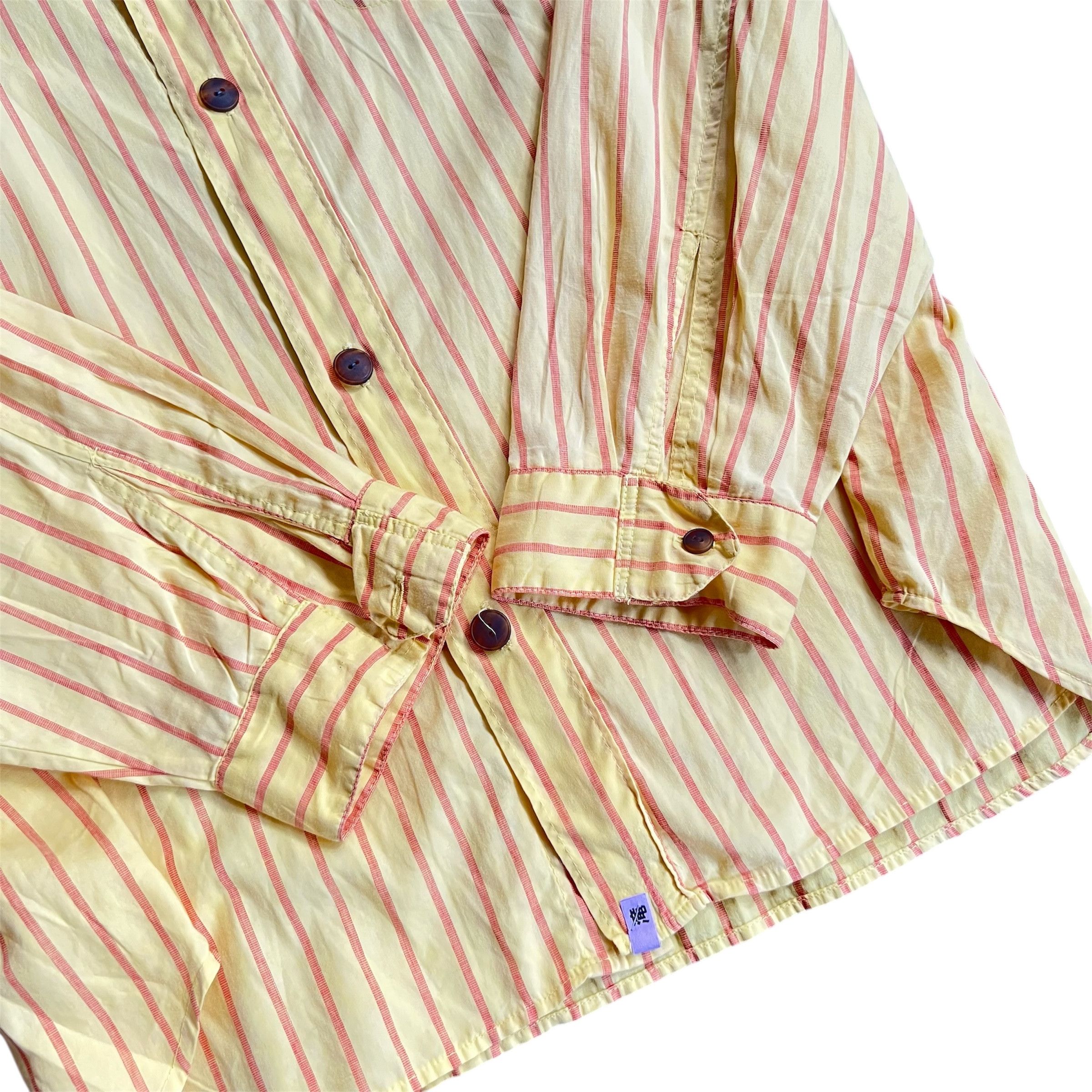 Massimo Osti 1990’s Boneville by Massimo Osti Stripe Button up Shirt Size US L / EU 52-54 / 3 - 3 Thumbnail