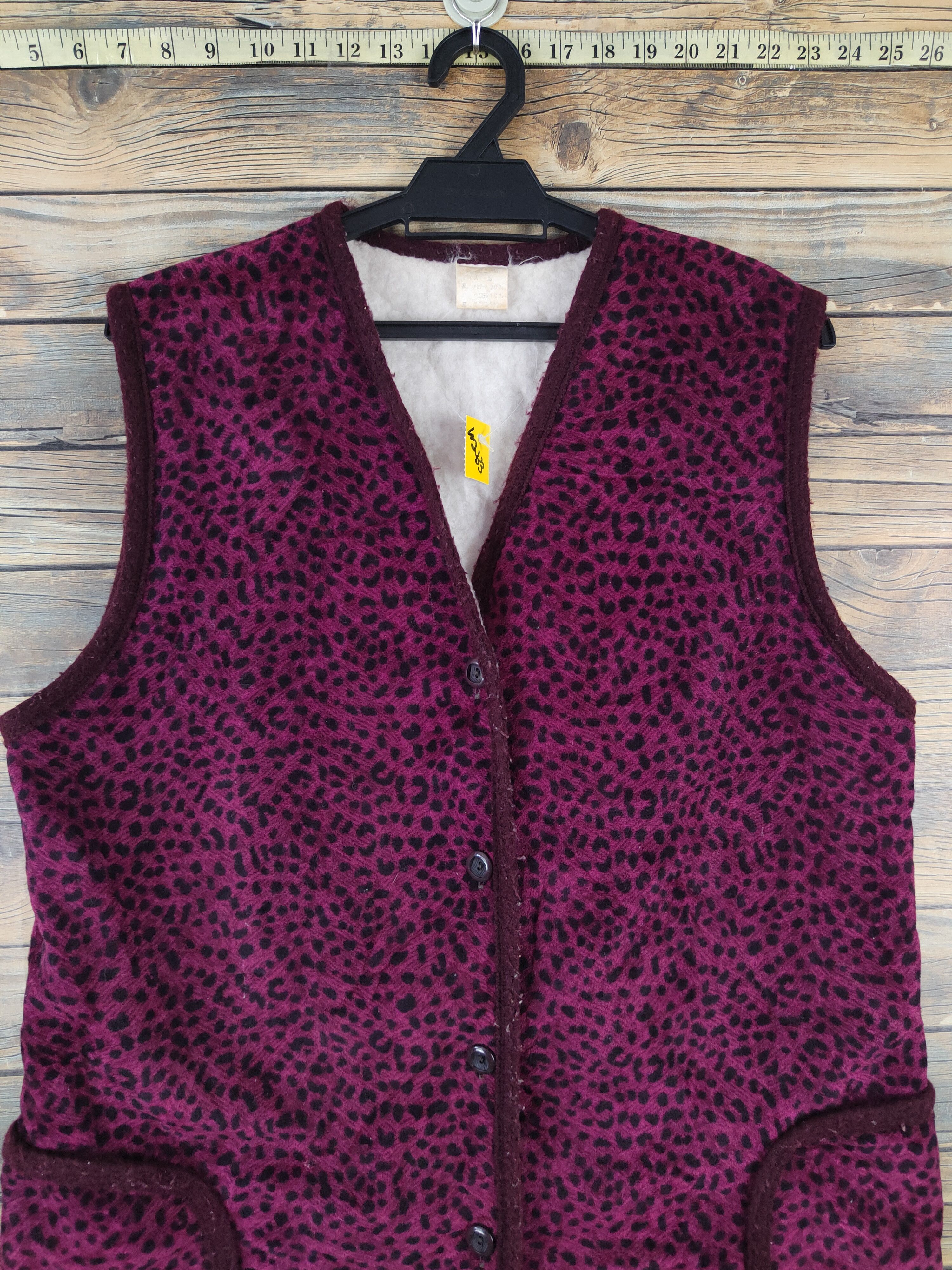 Japanese Brand × Vintage Japanese Brand Purple Wool Vests #W2333 Size M / US 6-8 / IT 42-44 - 2 Thumbnail