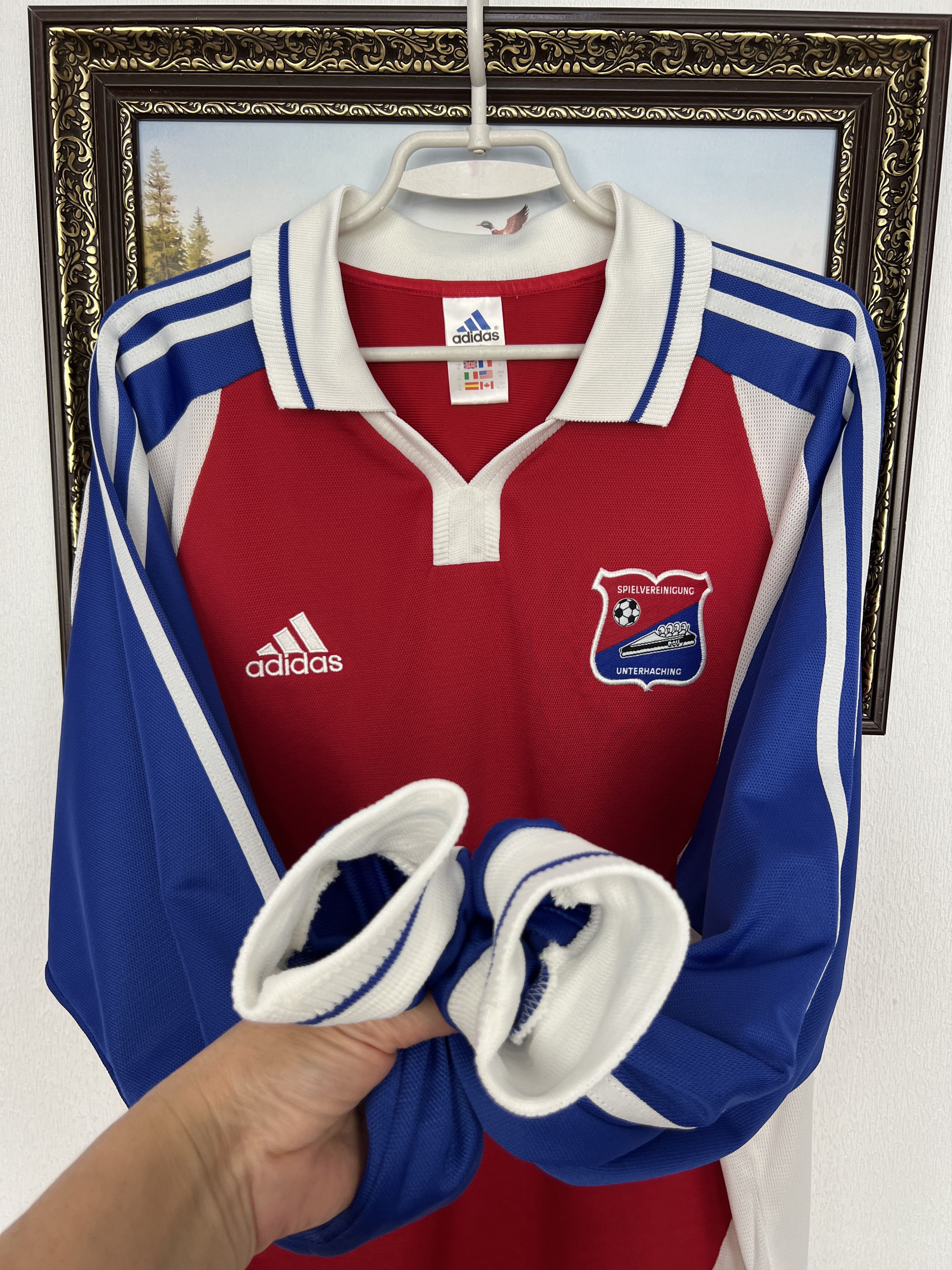 Adidas SpVgg Unterhaching Away football shirt 2000 Soccer Adidas Size US XL / EU 56 / 4 - 6 Thumbnail