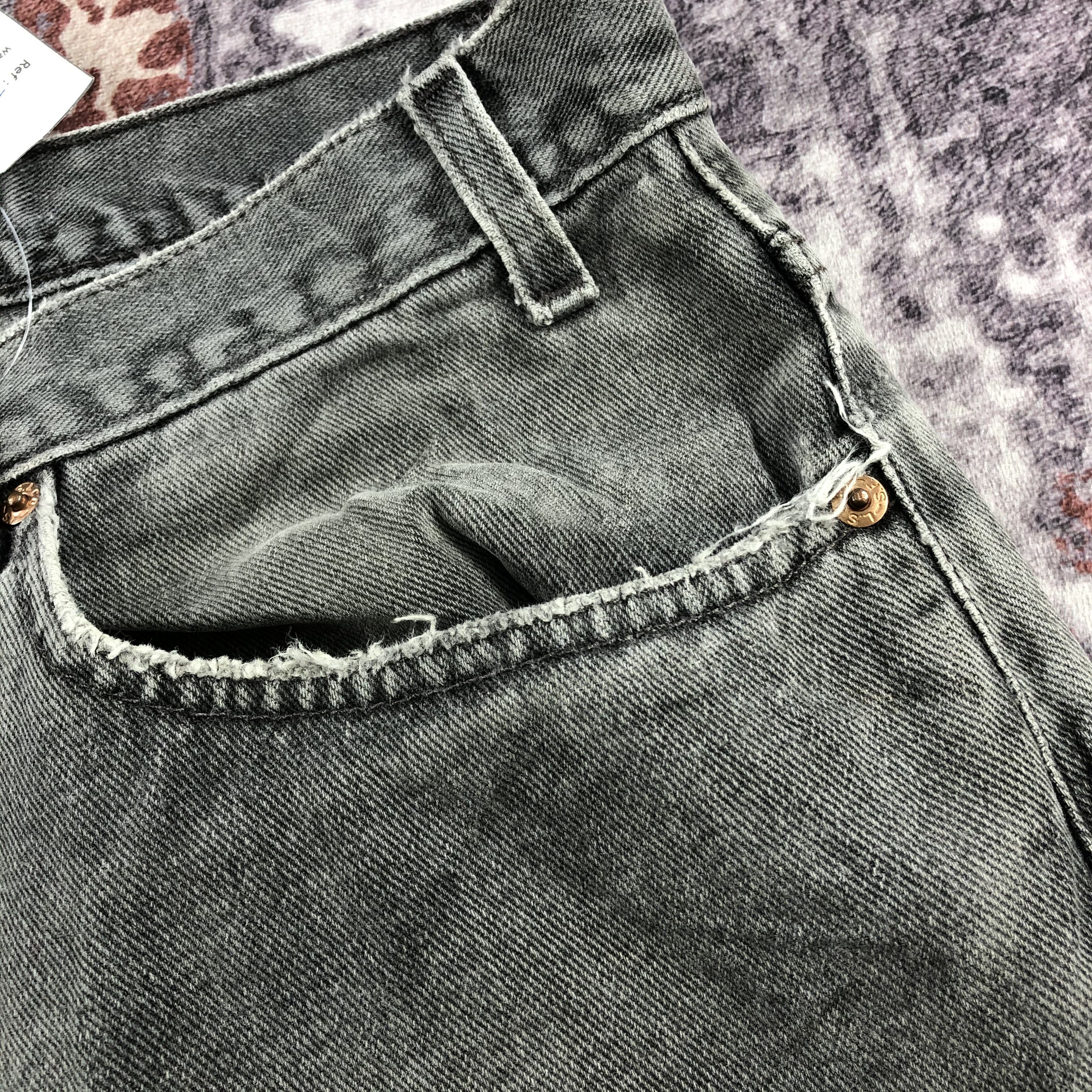 Levi's × Vintage 90s Vintage Faded Black Levis 505 Jeans-JM2630 Size US 37 - 14 Thumbnail
