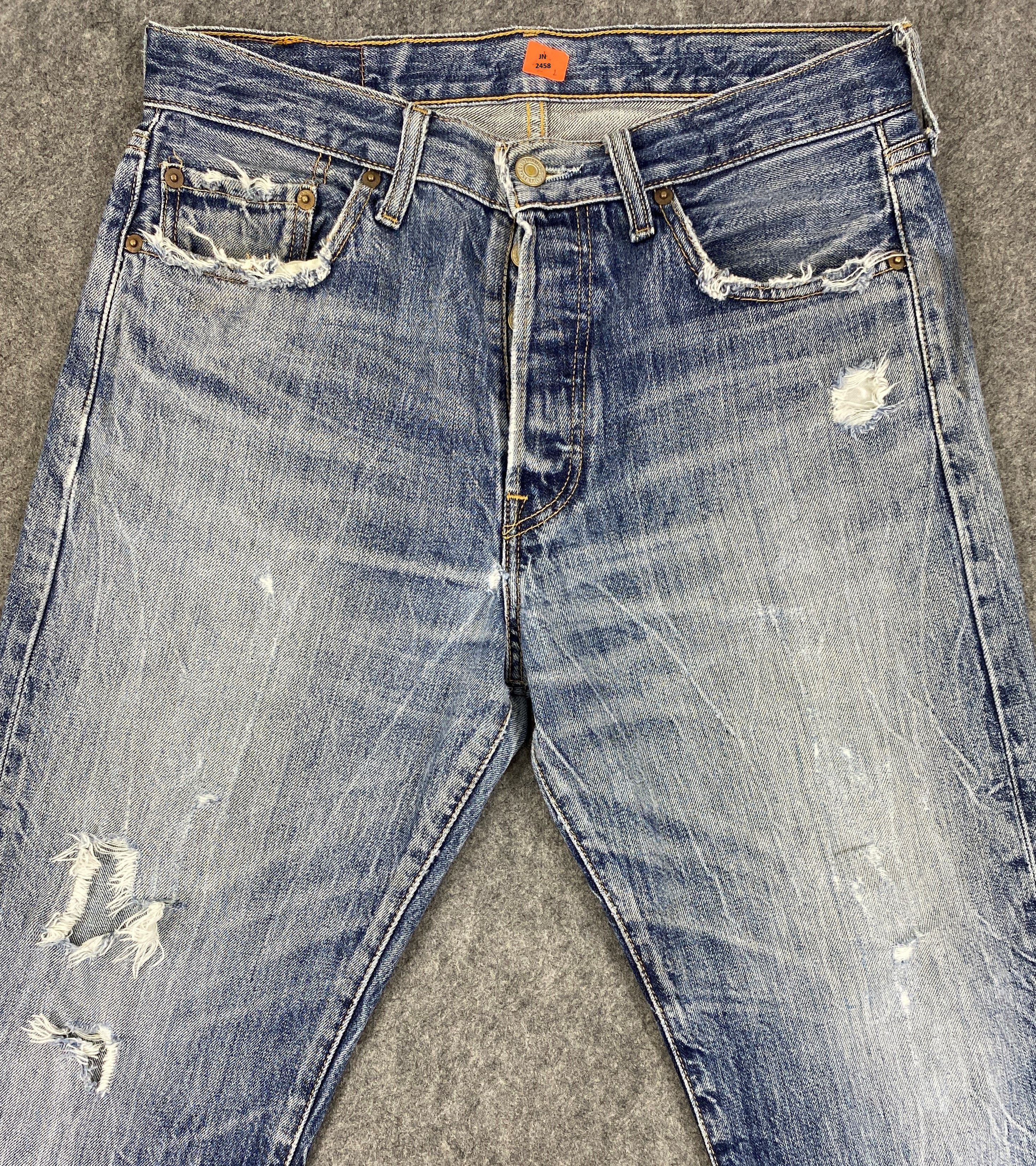 Levi's Distressed Blue Vintage Levi's 501 32x28.5 Denim -JN2458 Size US 32 / EU 48 - 3 Thumbnail