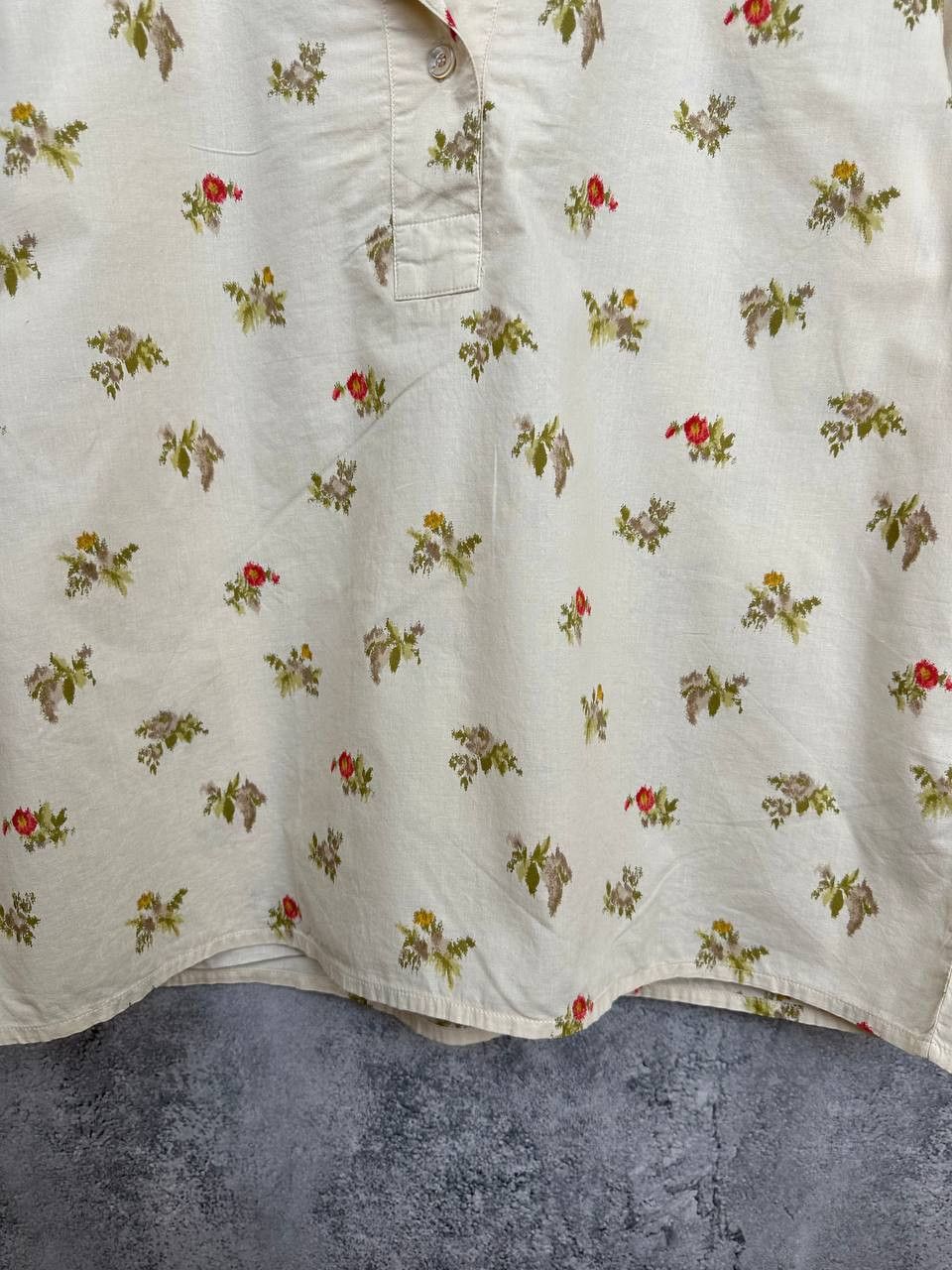 Marina Rinaldi Marina Rinaldi Floral Short Sleeve Shirt Blouse Italy Size XL / US 12-14 / IT 48-50 - 7 Thumbnail