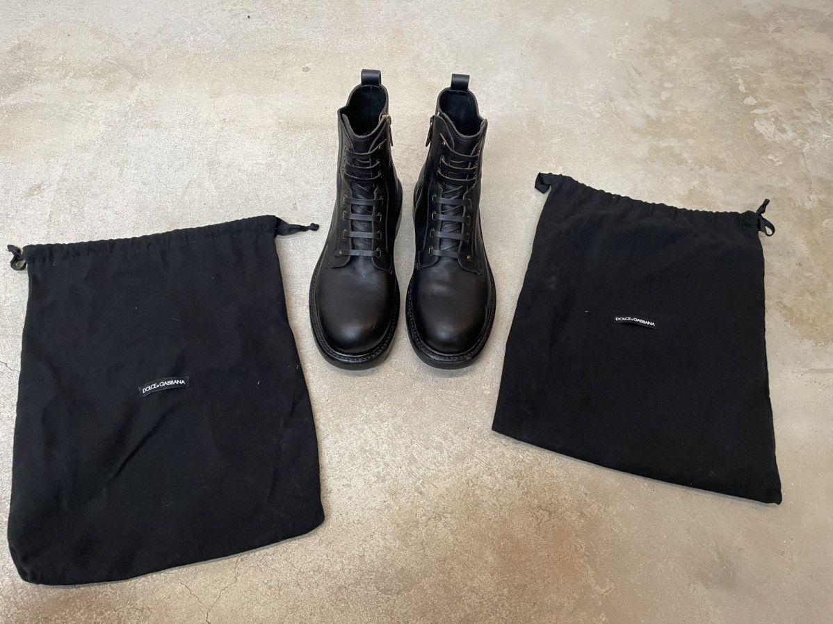 Dolce & Gabbana Leather Ankle Boots Size US 10 / EU 43 - 11 Thumbnail
