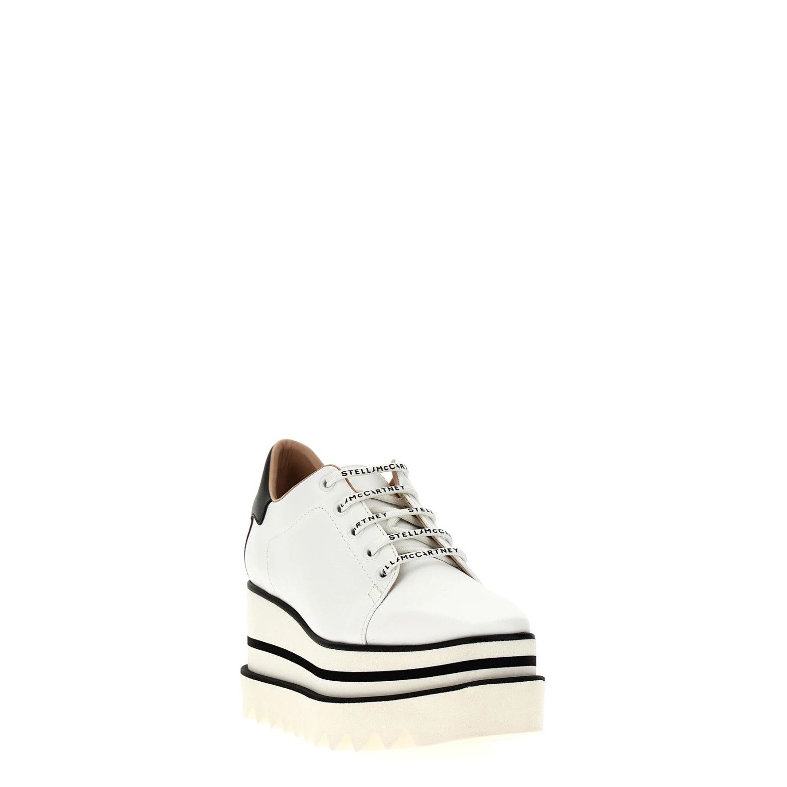 Stella McCartney STELLA MCCARTNEY Elyse White Leather Sneakers New & Authenti Size US 10 / IT 40 - 2 Thumbnail
