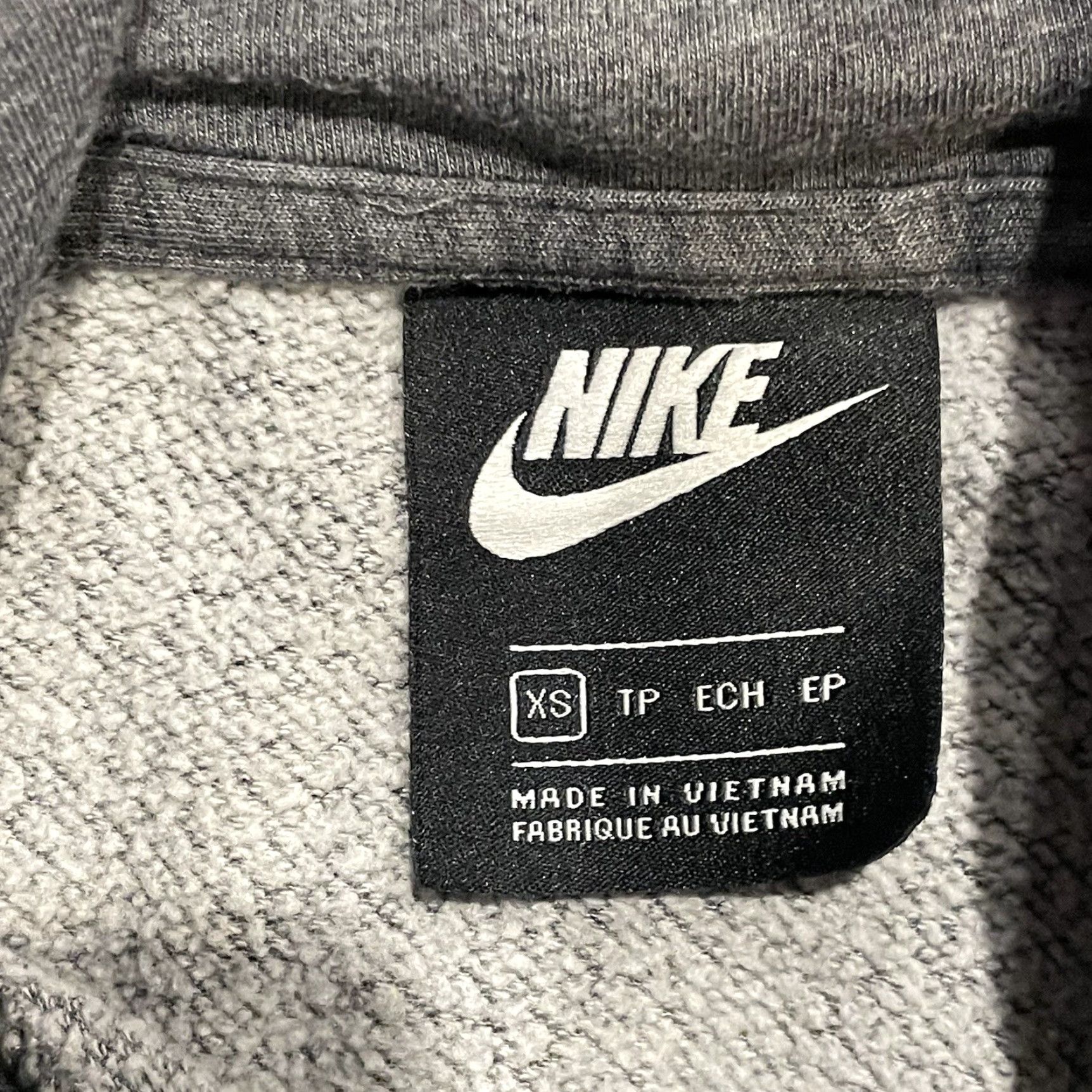 Nike Nike Sportswear Hoodie Women XS Gray Nike Swoosh Varsity Pullover Long Sleeve Hooded Pockets Easy Care All Seasons Size XS / US 0-2 / IT 36-38 - 5 Thumbnail