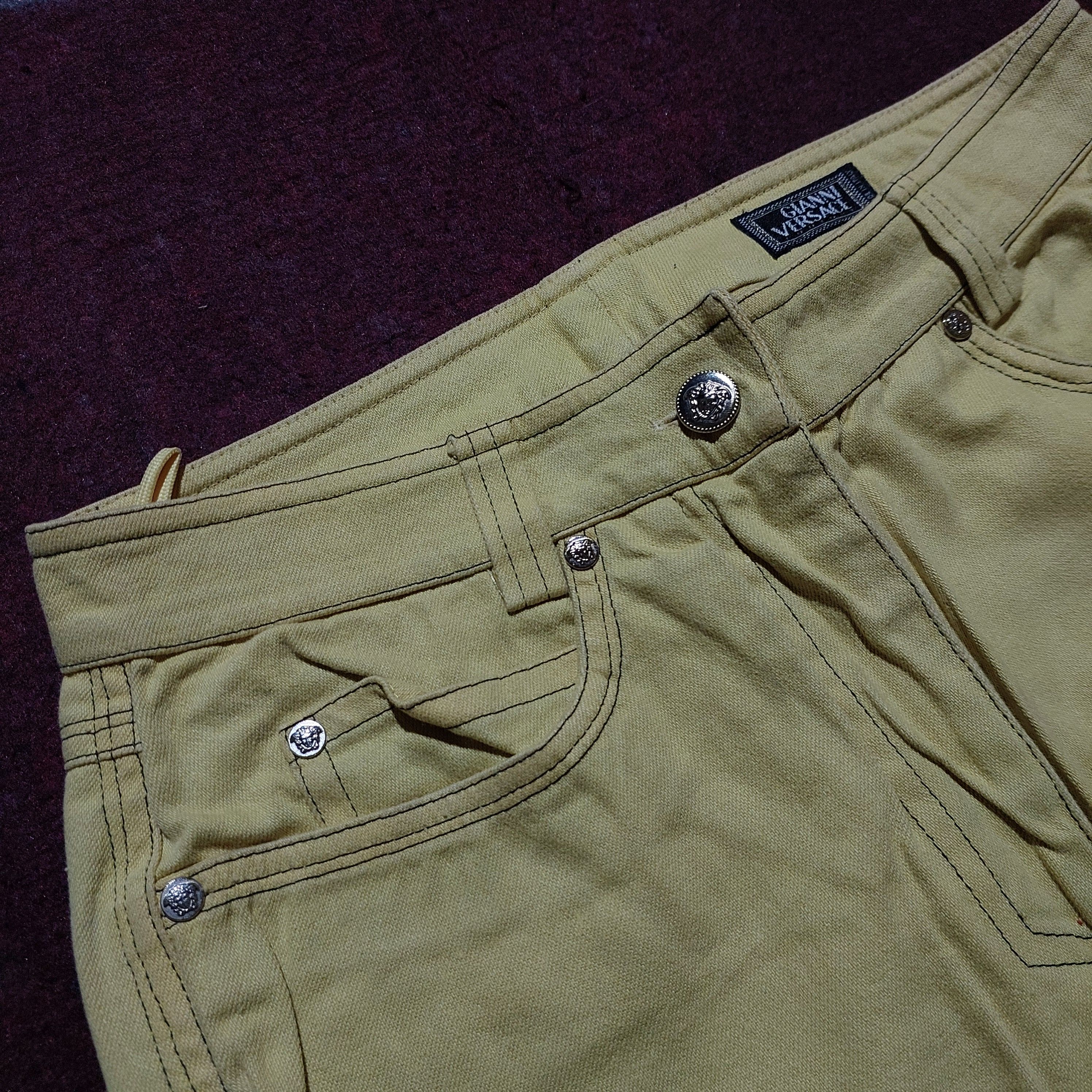 Versace vintage Gianni Versace slim fit jeans zipper on the legs Size 28" / US 6 / IT 42 - 6 Thumbnail