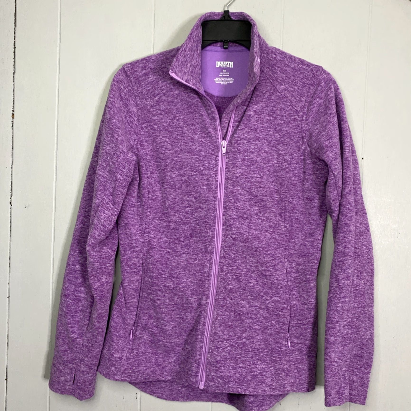 Duluth Trading Company Duluth Trading Co Purple Full Zip Fleece Jacket XS Women Short 19X27 Pockets Solid Jacket Fall Winter Spring Size XS / US 0-2 / IT 36-38 - 2 Thumbnail