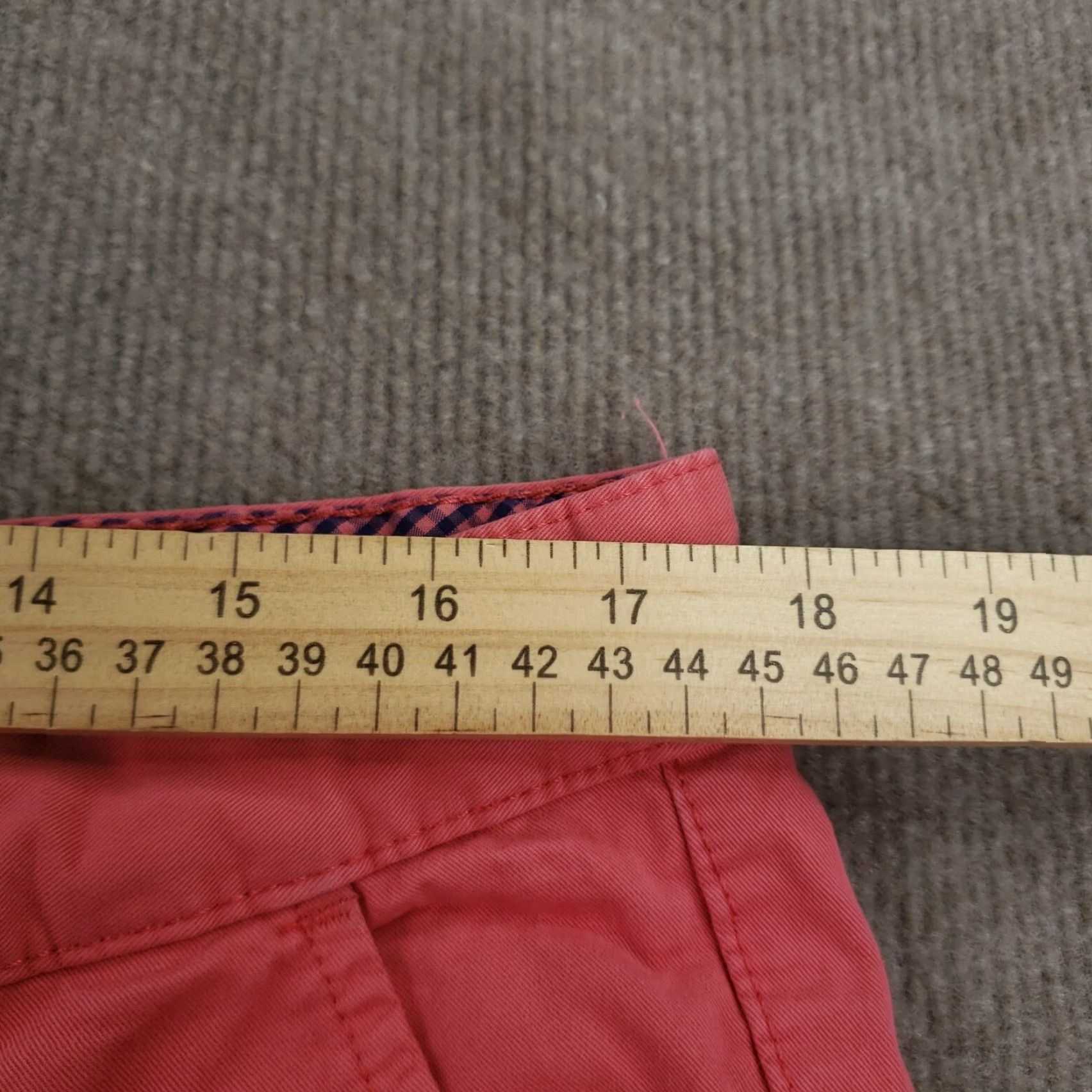 Vintage Charleston Threads Chino Pants Mens 35x30 Pink Straight Fit Size US 35 - 5 Thumbnail