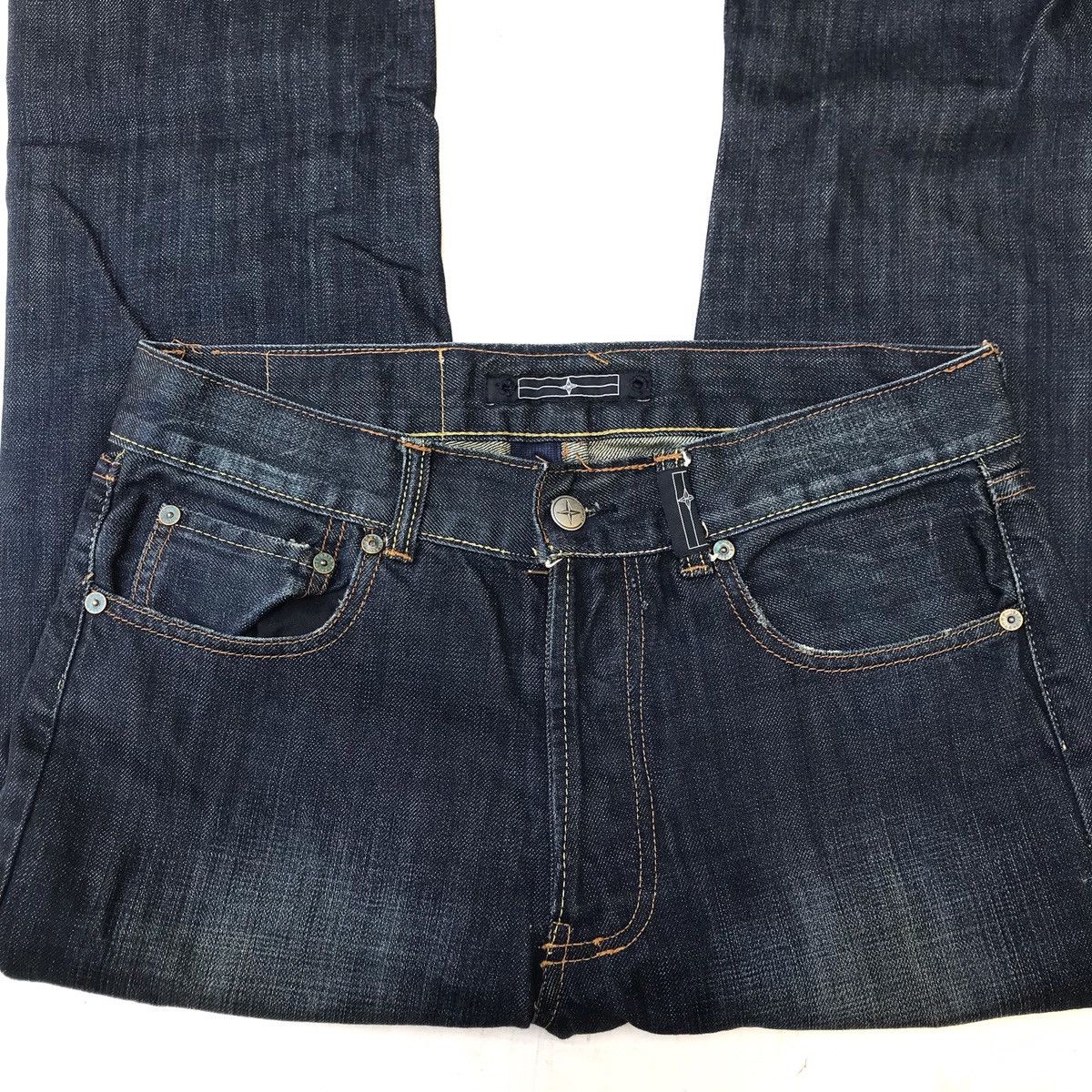 Massimo Osti × Stone Island Vintage Stone Island Denim jeans five pocket STONE ISLAND Size US 30 / EU 46 - 16 Thumbnail