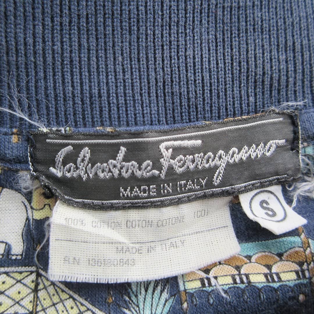 Salvatore Ferragamo Vintage Full Print Salvatore Ferragamo polo shirt Size S Size US M / EU 48-50 / 2 - 5 Thumbnail