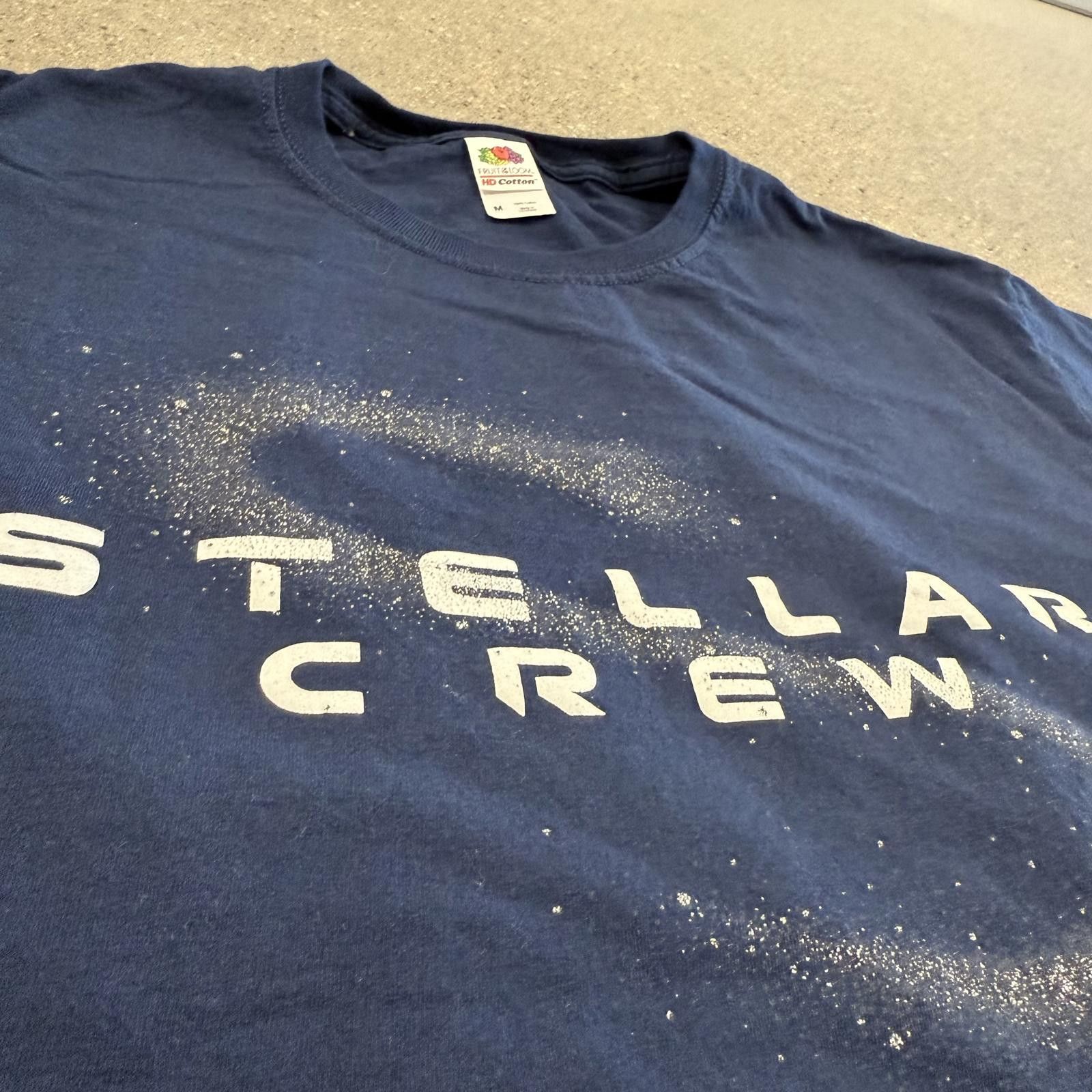 Fruit Of The Loom Stellar Crew VBS T-Shirt Navy Blue M Size US L / EU 52-54 / 3 - 3 Thumbnail