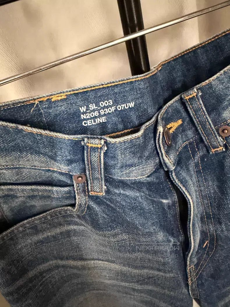 Celine Celine Washed Straight Leg Denim Pants i Size US 27 - 3 Thumbnail