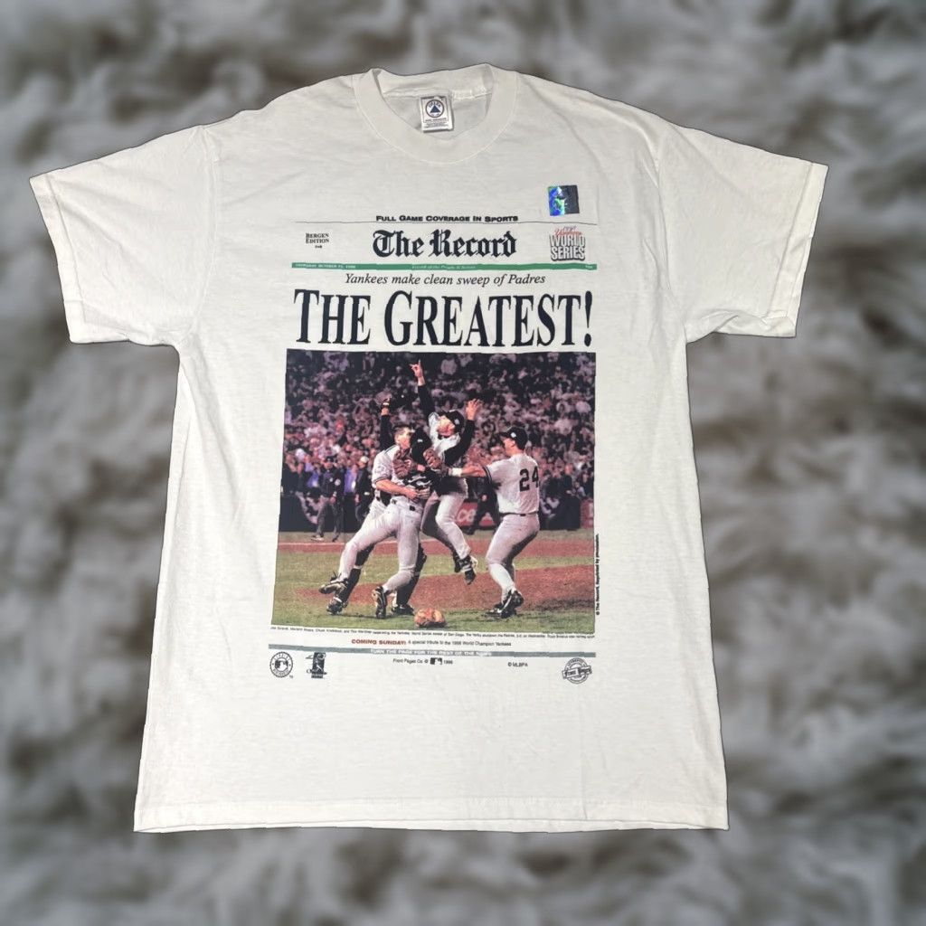 Delta New York Yankees Shirt Mens Size L White 1998 World Series Champs THE GREATEST Size US L / EU 52-54 / 3 - 1 Thumbnail