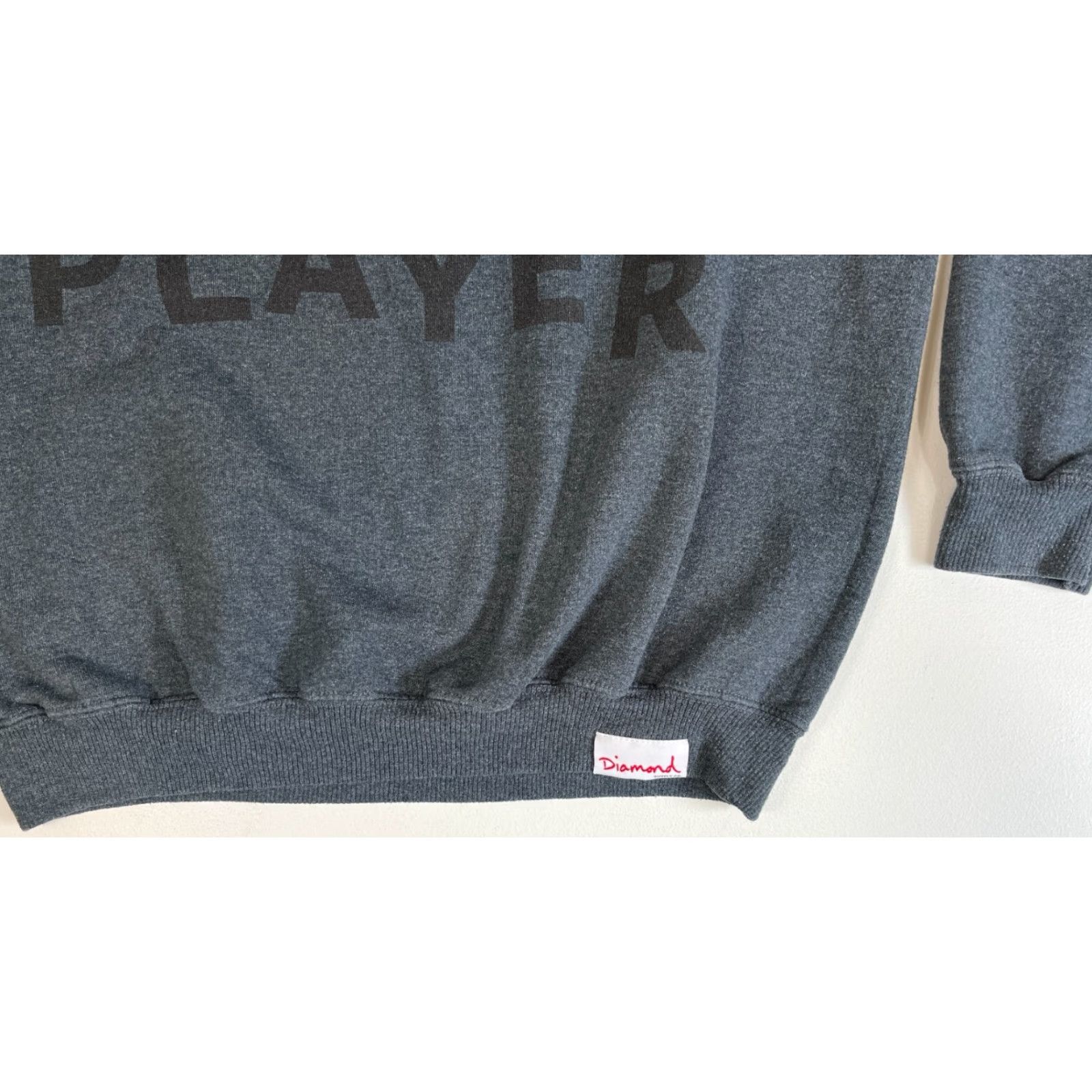 Vintage Diamond Supply Co. Player Crewneck Sweatshirt Men's Gray M Size US M / EU 48-50 / 2 - 6 Thumbnail