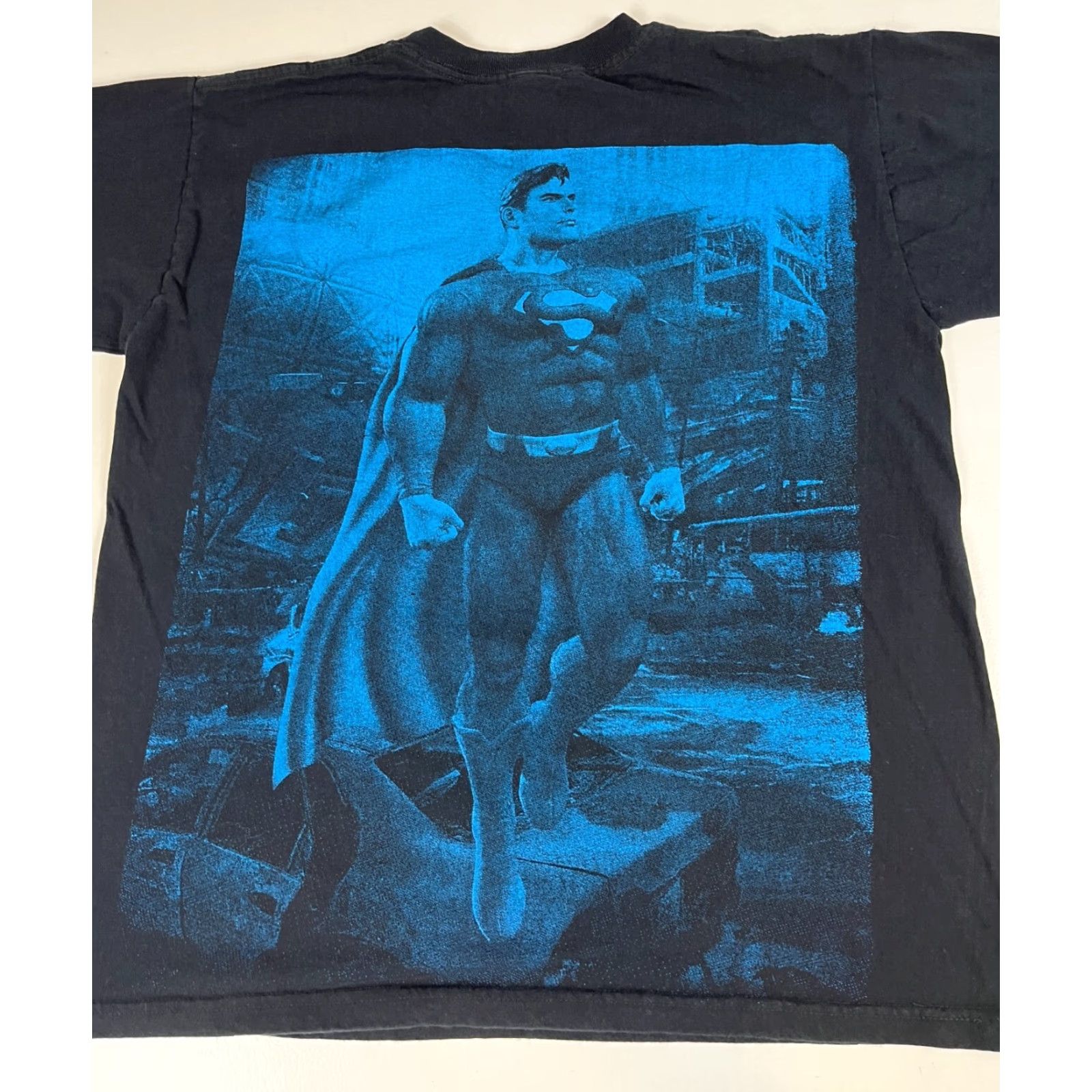 Vintage Rayton Playeras Batman T-Shirt Mens Vintage Crew Neck Short Sleeve Size M Black Cotton Double-Sided Size US M / EU 48-50 / 2 - 3 Thumbnail