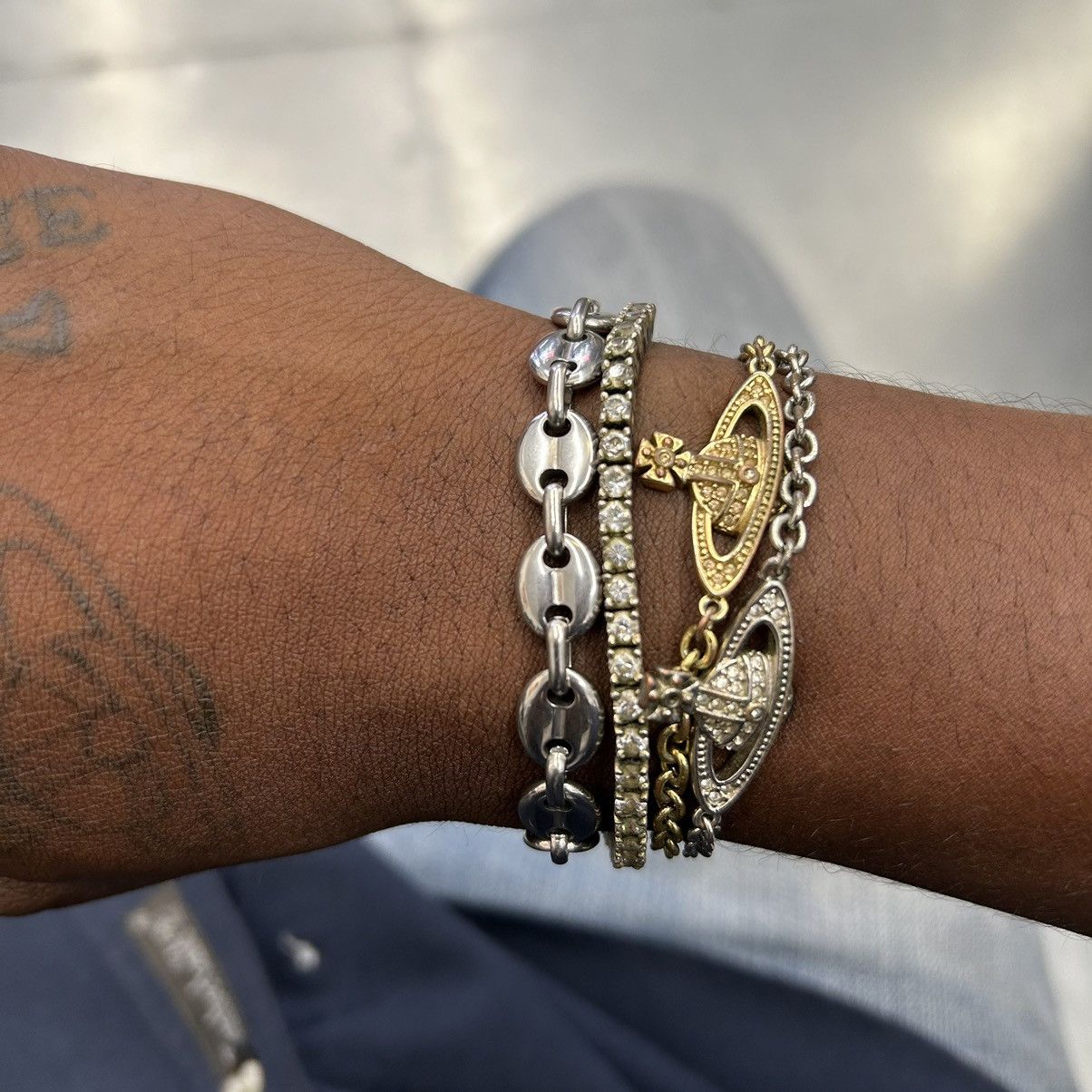 Vintage Y2K 2000s Gucci style link silver heavyweight bracelet Size ONE SIZE - 2 Thumbnail